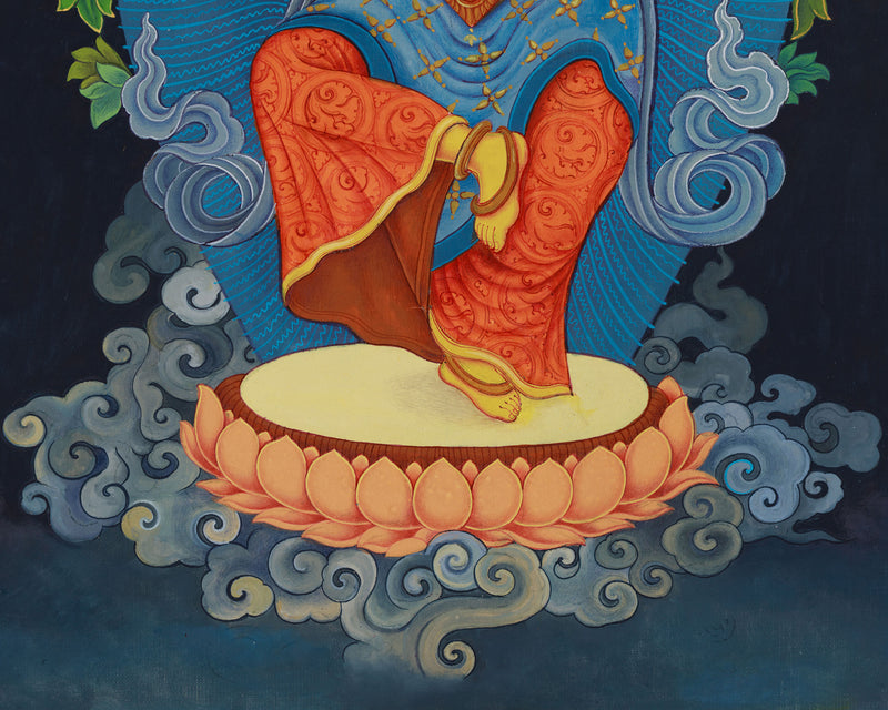 Buddha to Be, Manjushri Thangka | Enlightenment and Wisdom