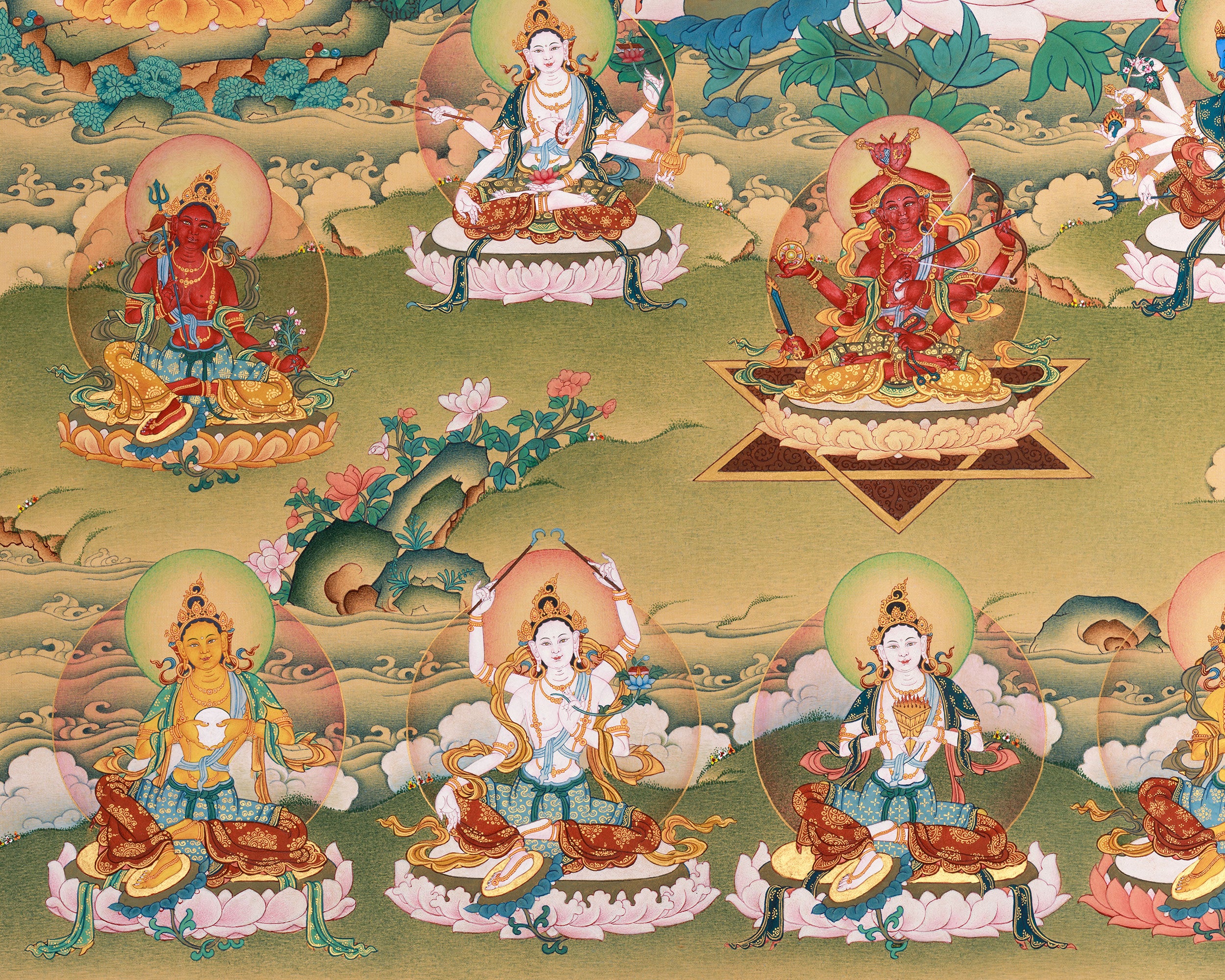 Suryagupta 21 Taras Thangka Print | Wisdom and Protection | Print on Hahnemühle Paper