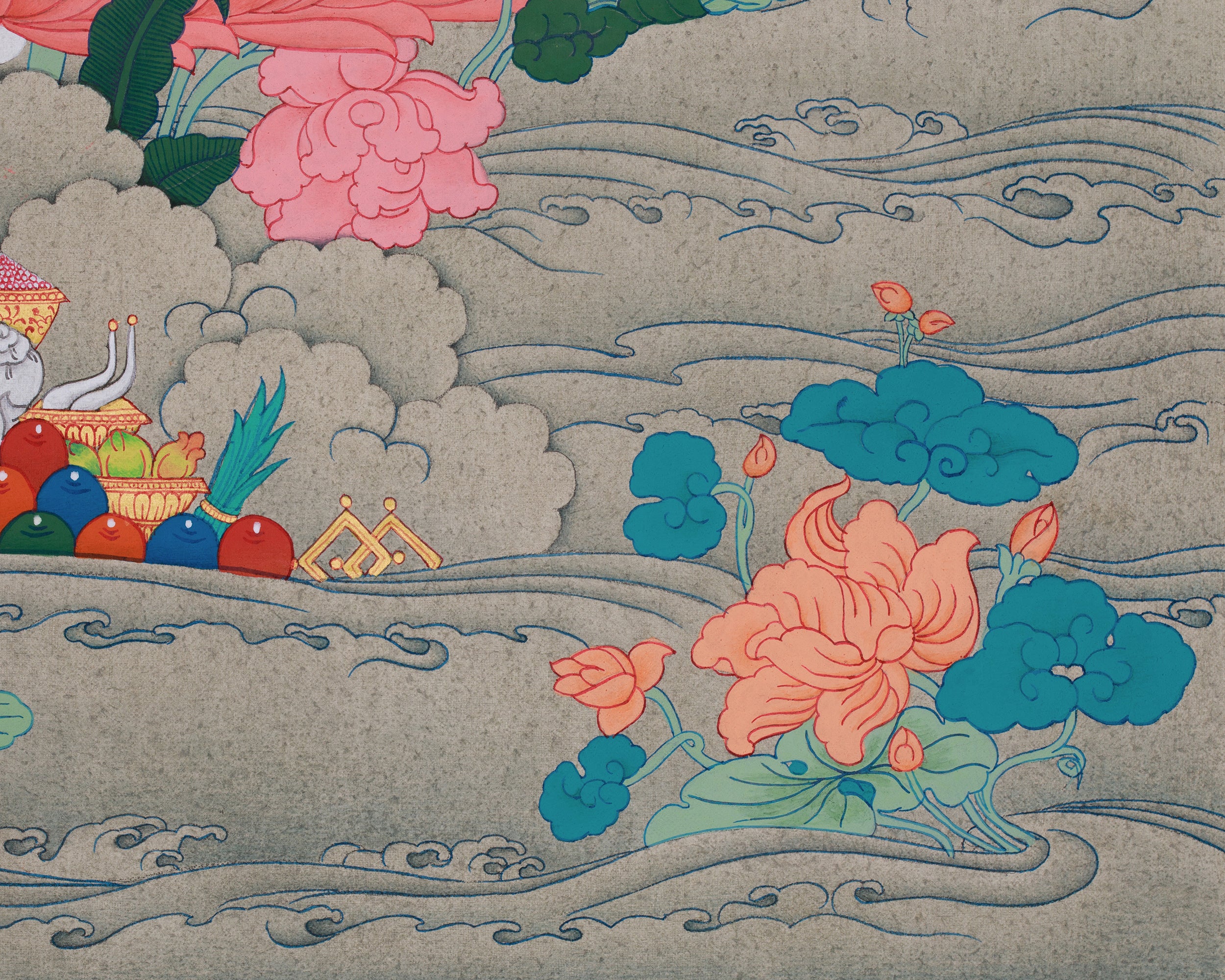 Tibetan Shakyamuni Thangka | The Historical Buddha’s Enlightenment