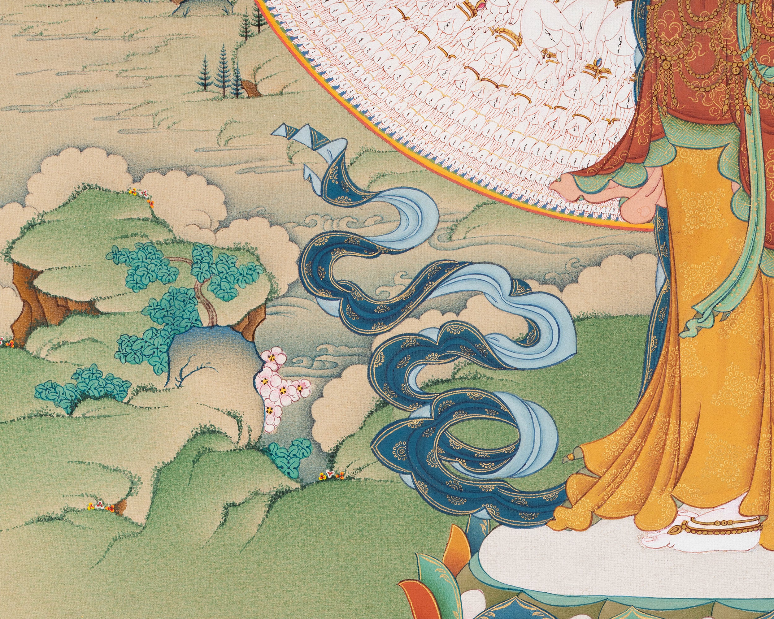 1000 Armed Avalokiteshvara Canvas Print | Boundless Compassion and Protection