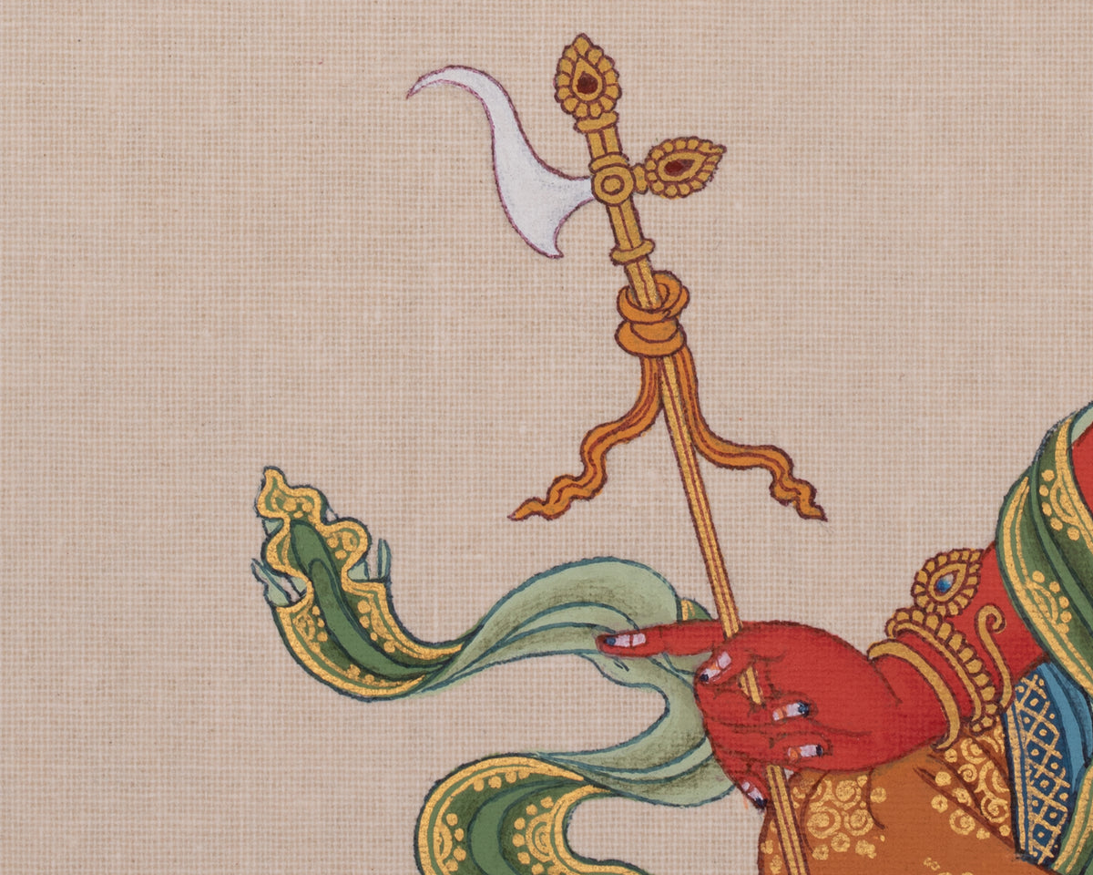 Red Tara Traditional Thangka | Represents Magnetization And Fierce Compassion