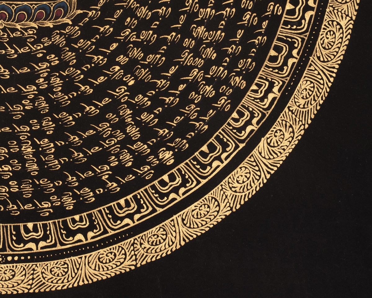 Medicine Buddha Mandala Art | Sacred Tibetan Thangka of Healing and Wisdom