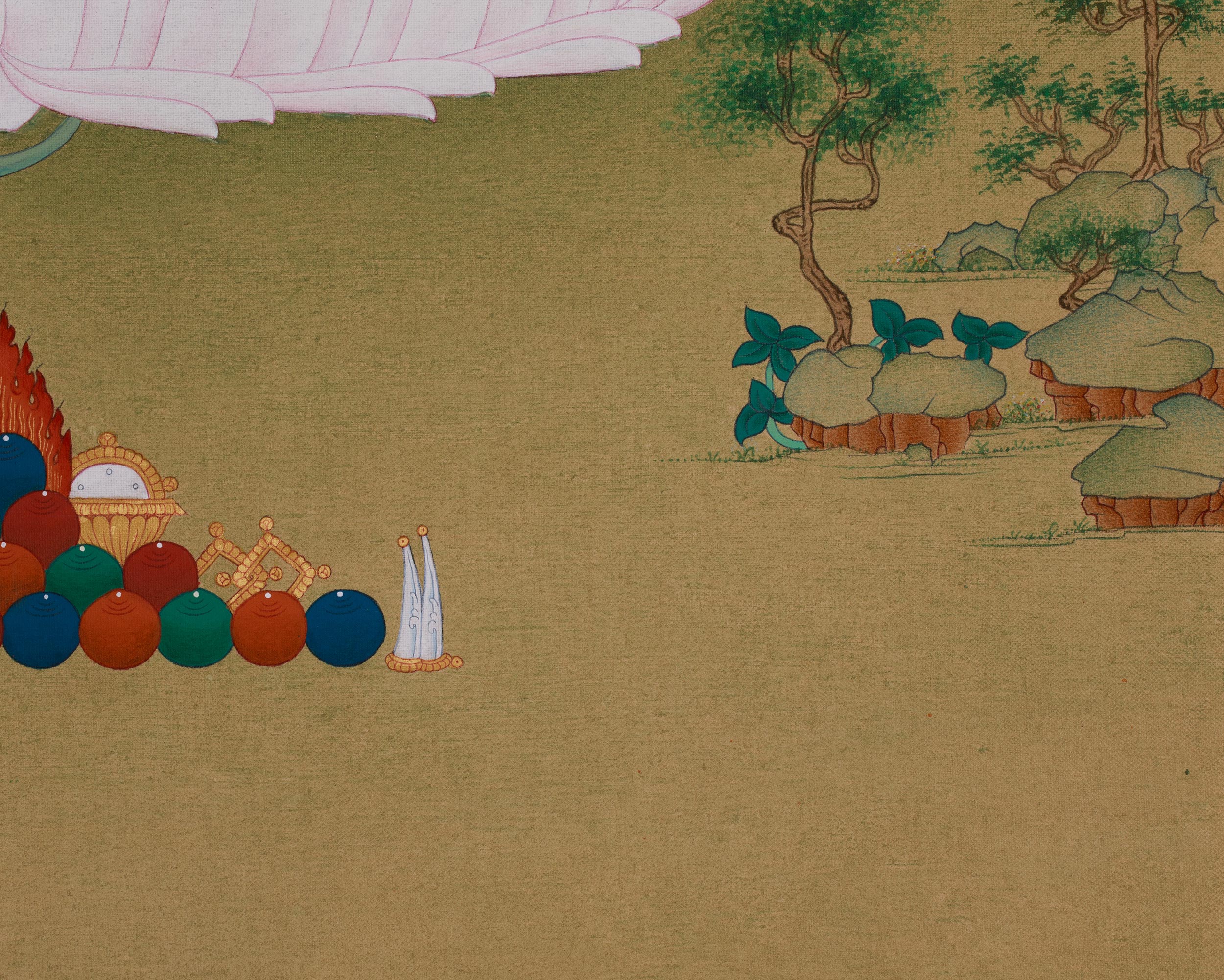 Tibetan Green Tara Thangka | The Goddess of Compassion and Protection