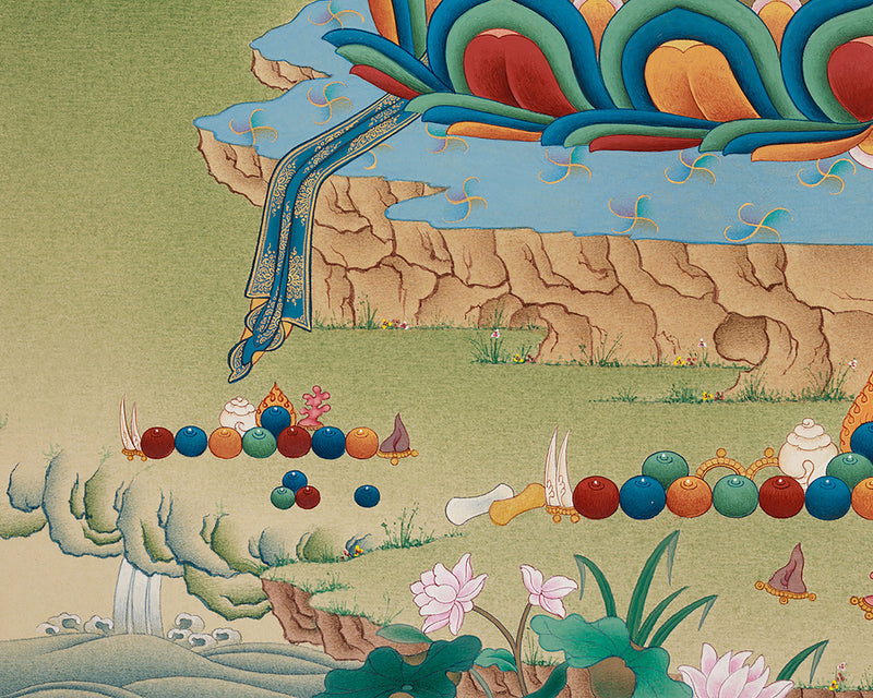 Dakini Namgyalma Thangka | The Deity for Longevity and Protection