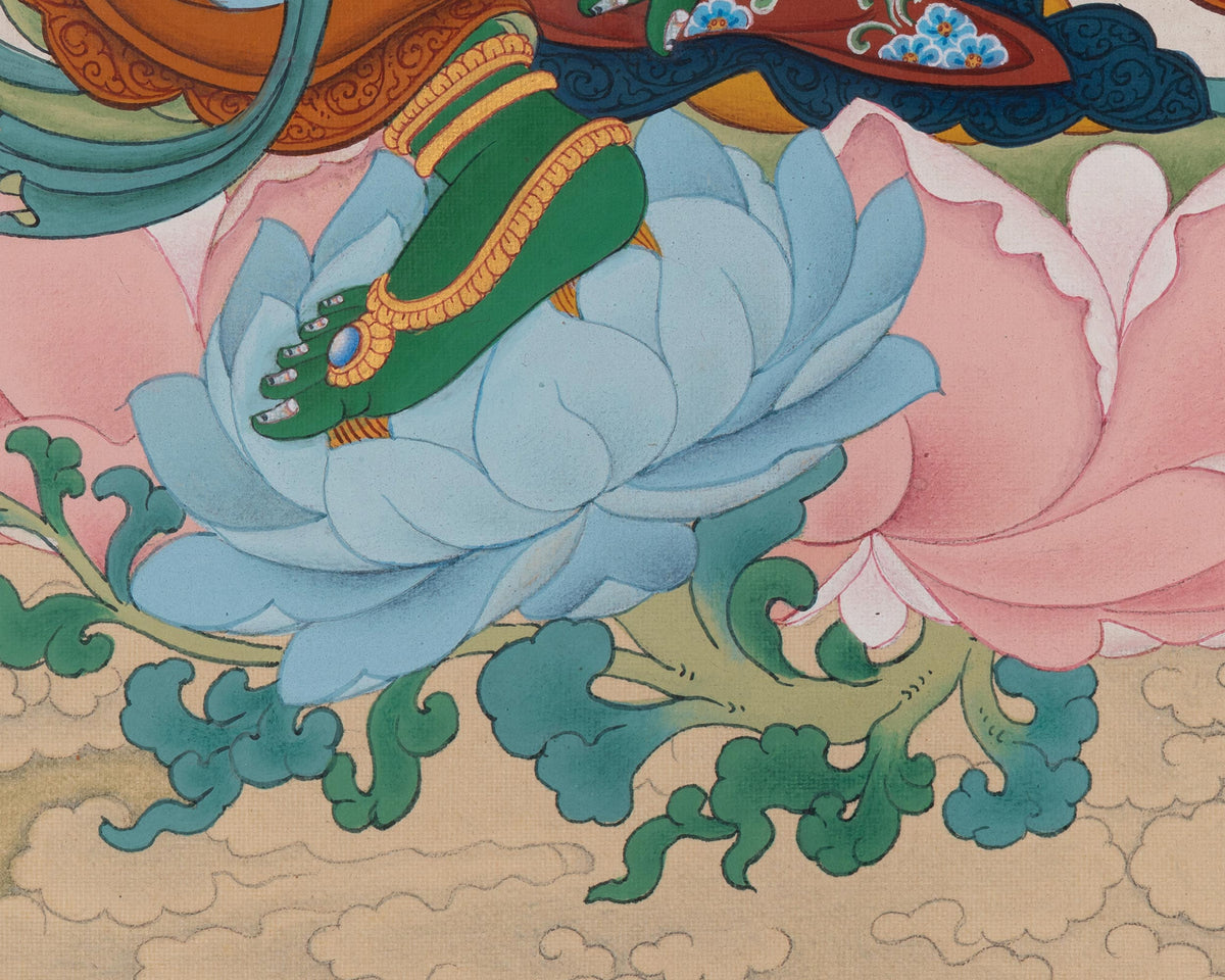 Green Tara Swift Liberator Thangka | Shyama Tara | Symbolize Compassion in Action