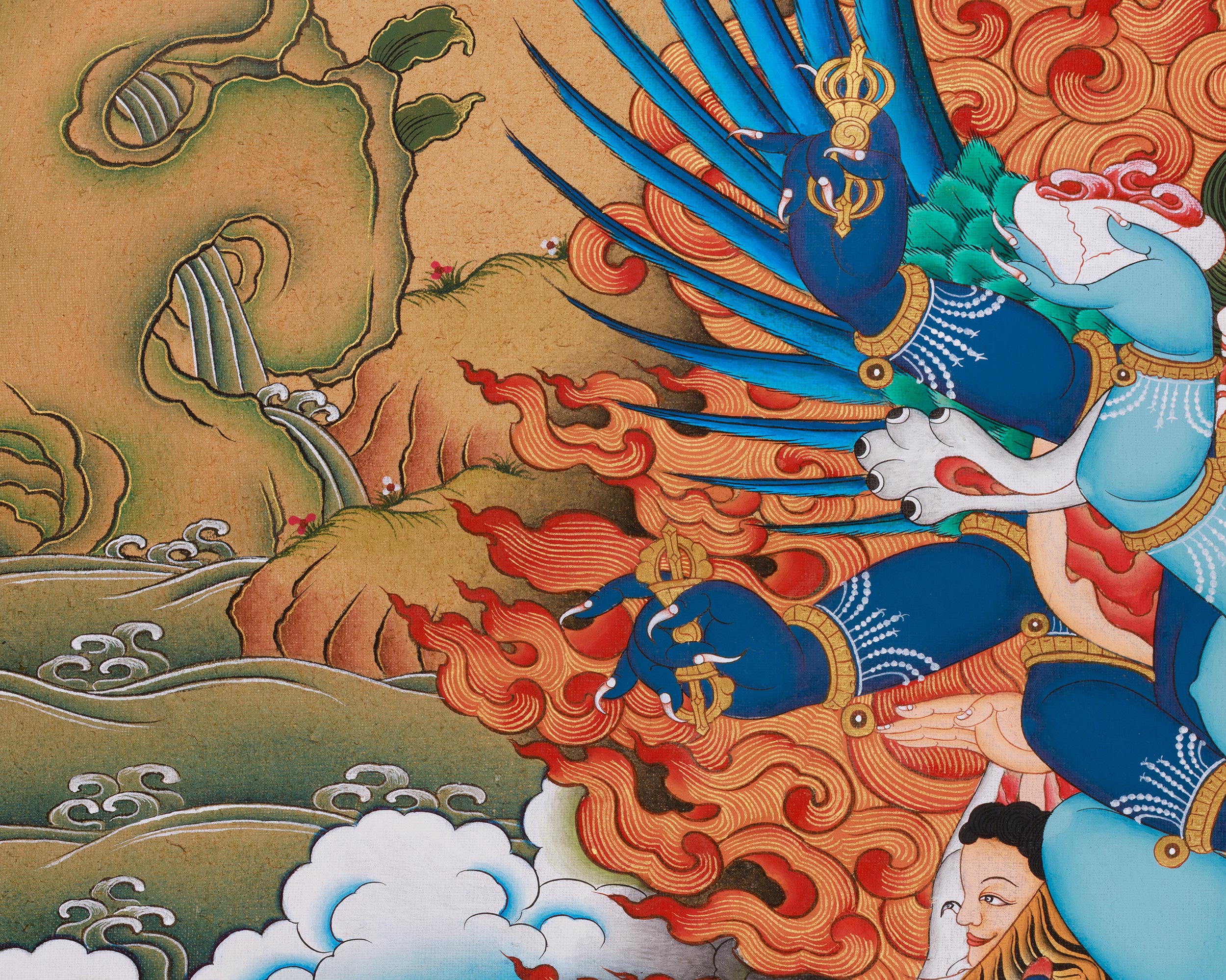 Vajrakilaya Print | Yidam (Meditational Deity) | Giclee Canvas Print