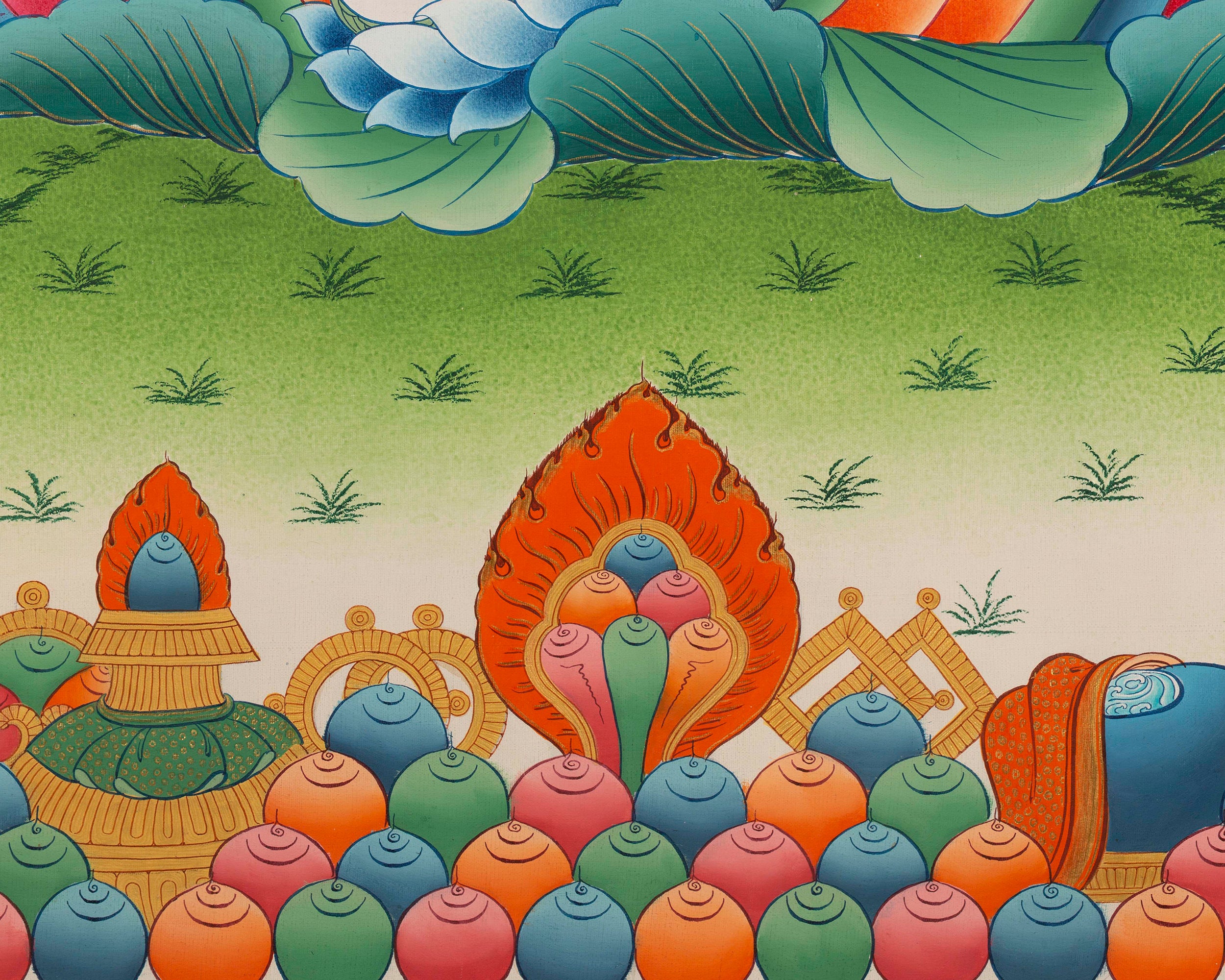 Dzambala the God of Wealth Thangka | Prosperity & Abundance Deity