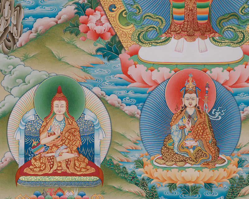 1000-Armed Chenrezig Bodhisattva Canvas Art | Giclee Print of Compassionate Avalokiteshvara