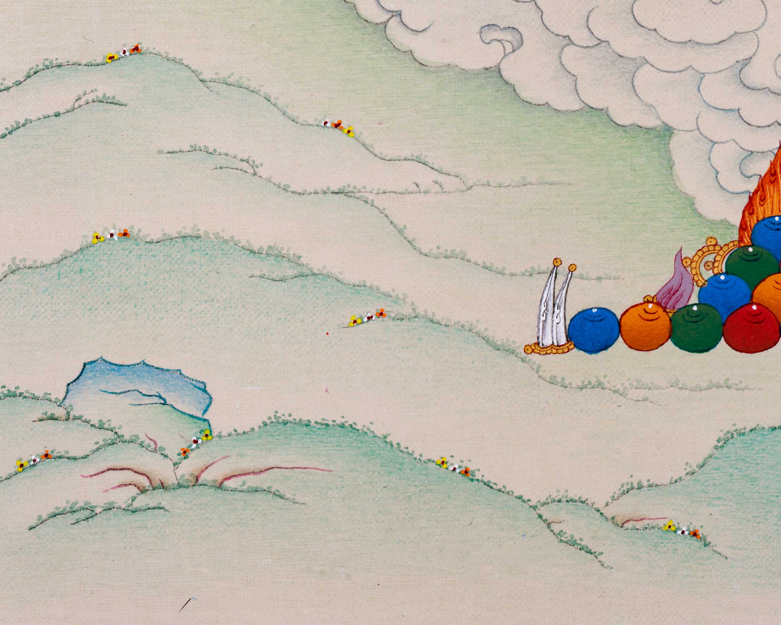 Pureland Buddha Amitabha Thangka