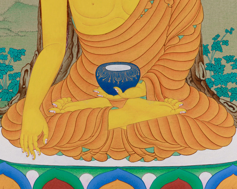 Exclusive Enlightened Buddha Meditation Thangka | Elegance and Enlightenment