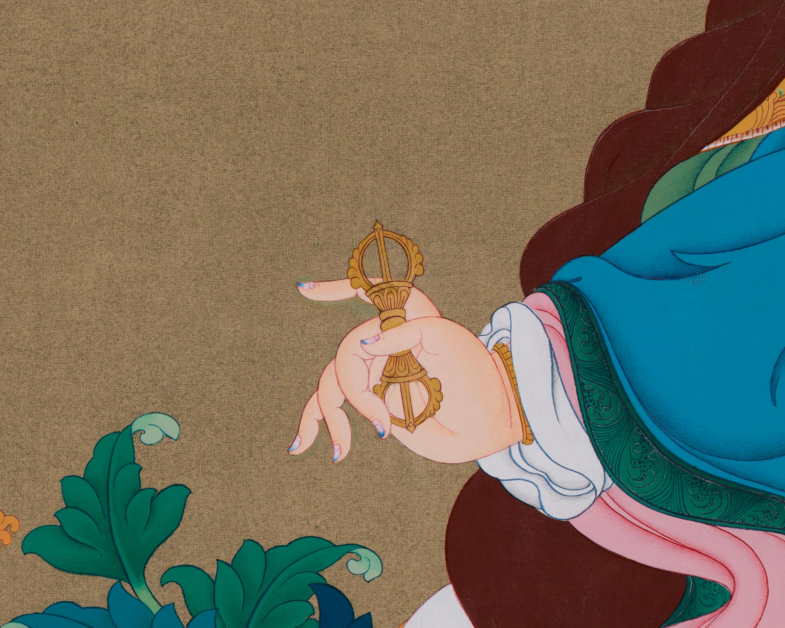 Traditional Padmasambhava Artwork | Thangka of the Guru Rinpoche, Second Buddha