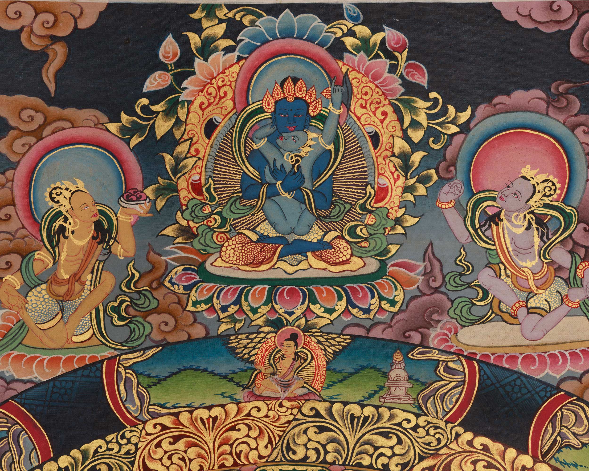 Chakrasamvara Mandala Painting | A Sacred Thangka of Divine Union, Wisdom, and Transformation