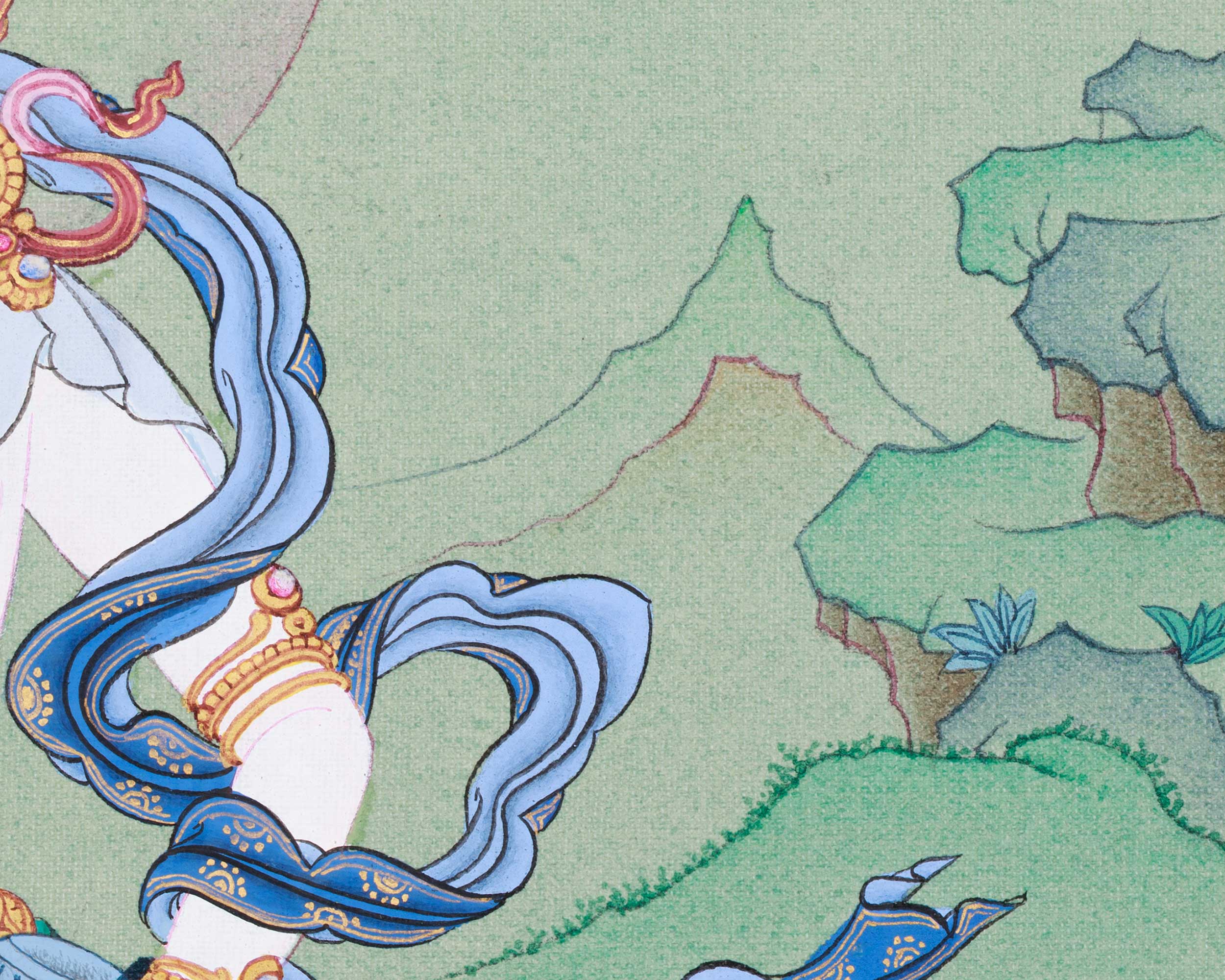 Bodhisattva Vajrasattva Artwork | Tibetan Buddha of Purification