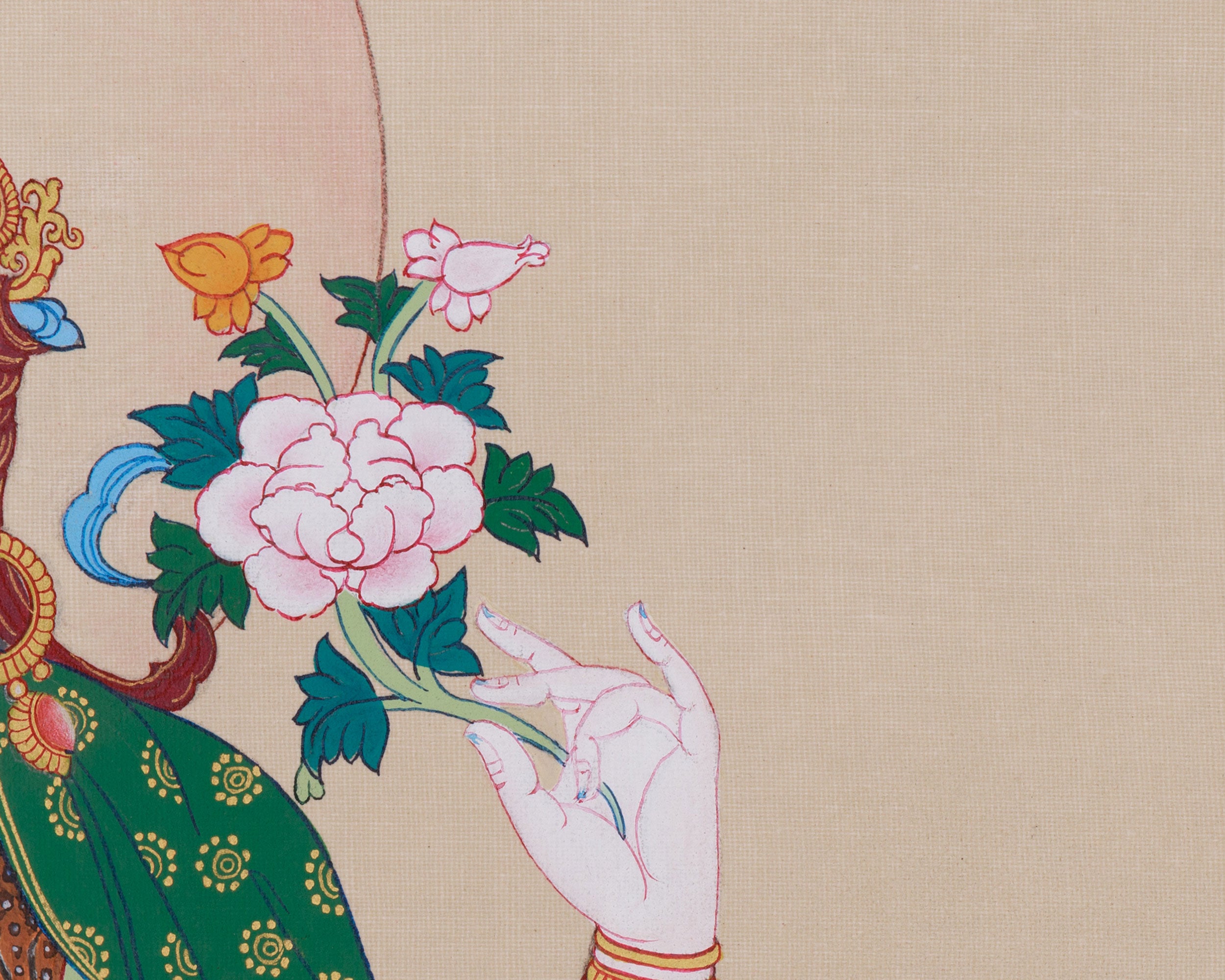 Himalayan Four-Armed Chenrezig Thangka | Protector of All Beings