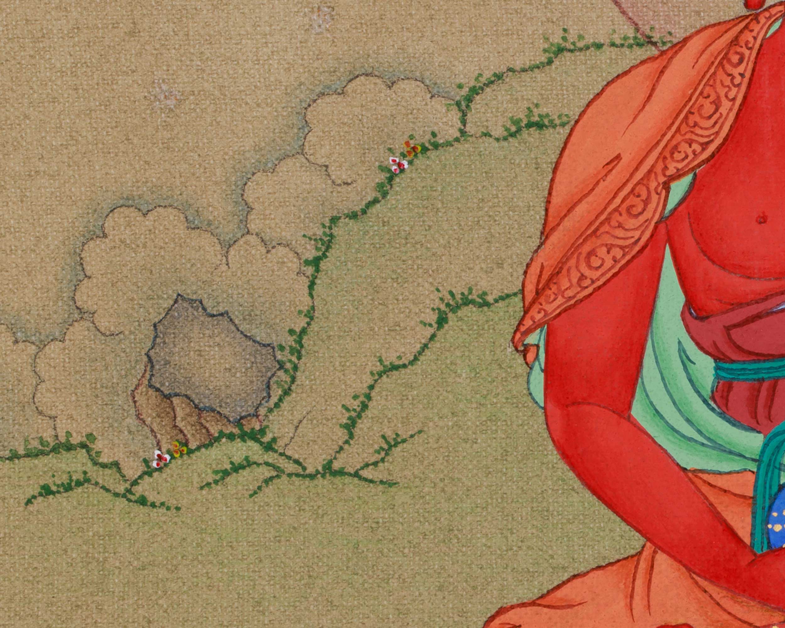 Himalayan Amitabha Buddha Thangka | Buddha of Infinite Light