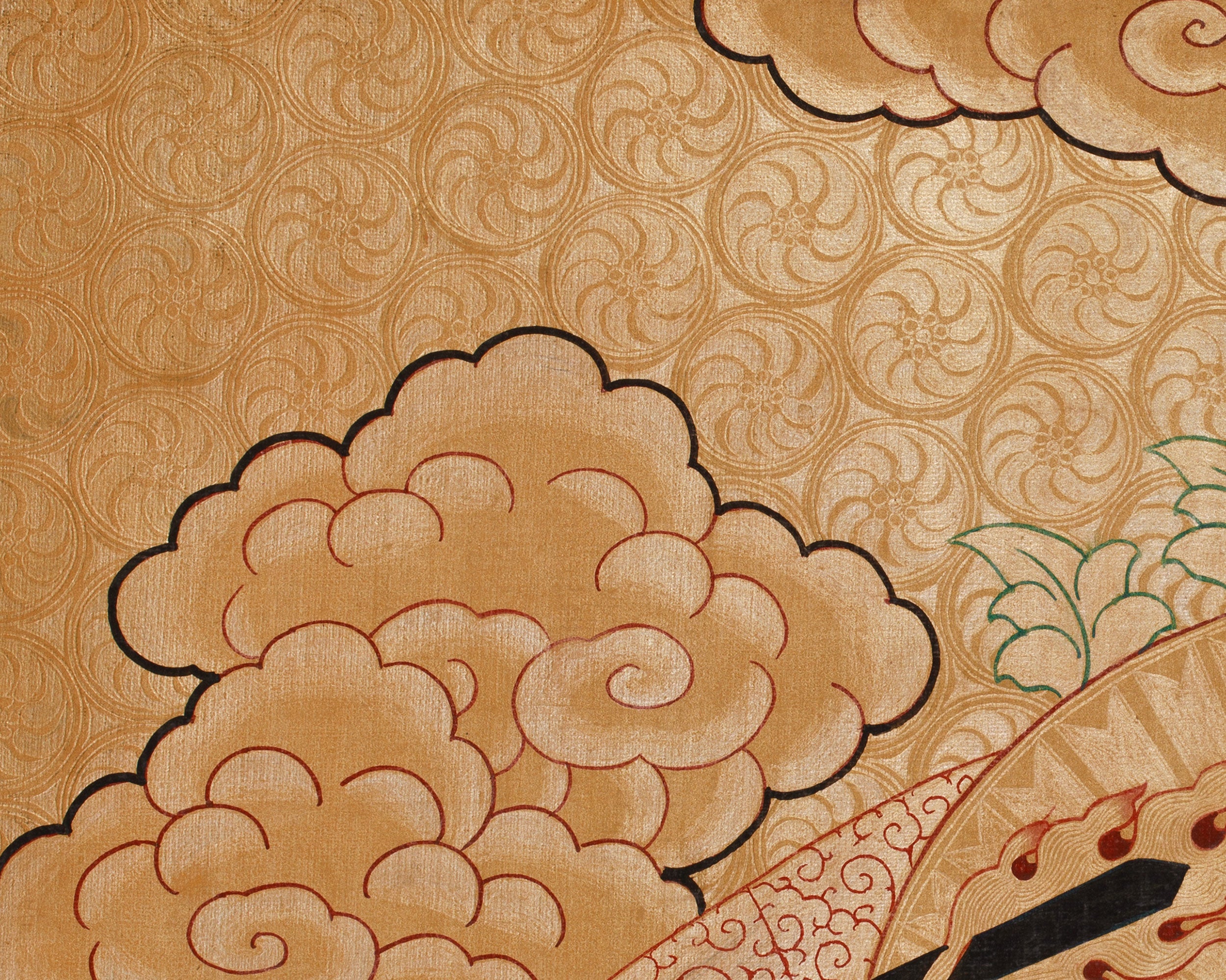 Buddhist Deity Manjushri Thangka | Wisdom Sword Protector