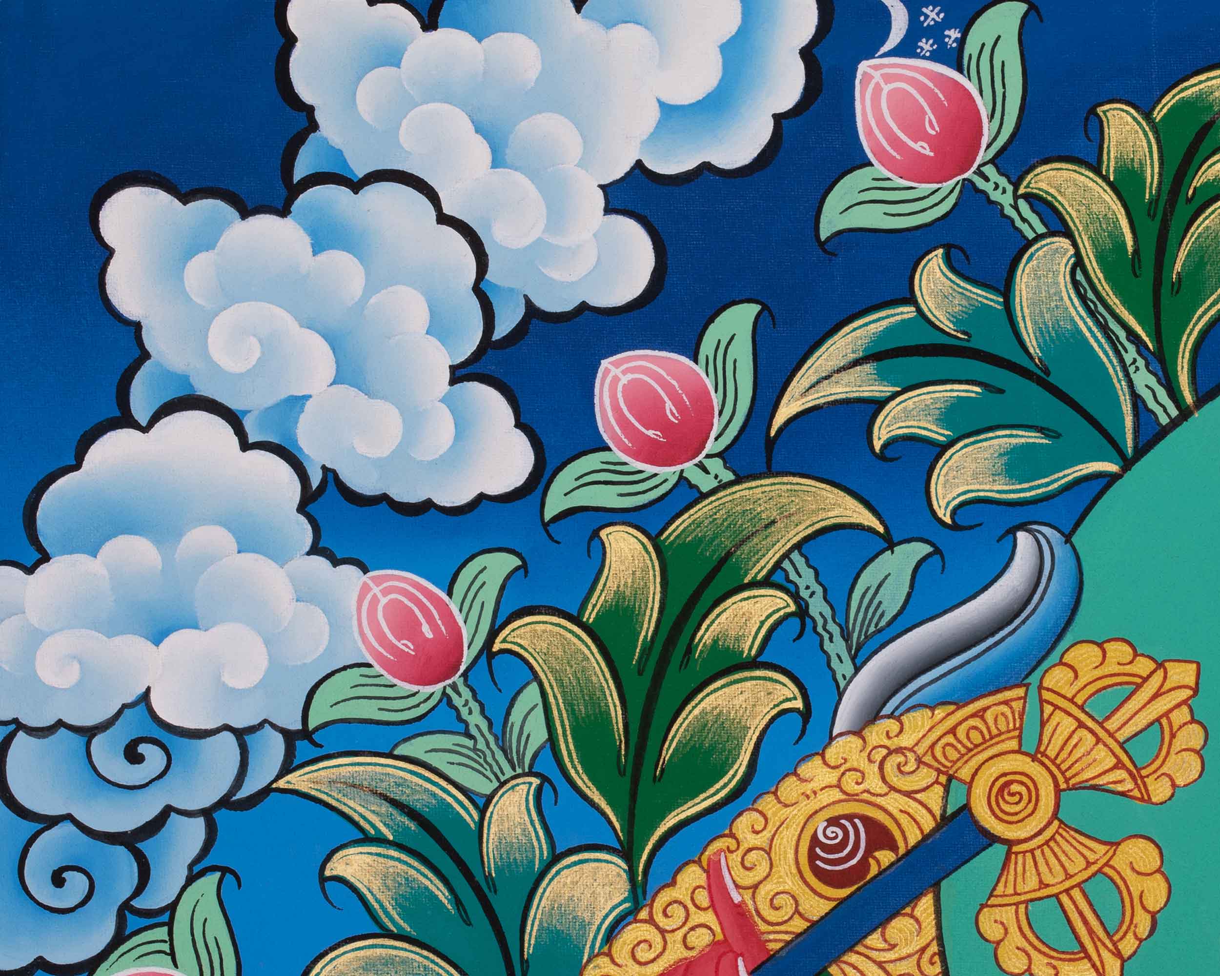 Ganesha Thangka | A Sacred Depiction of the Remover of Obstacles and Lord of Wisdom