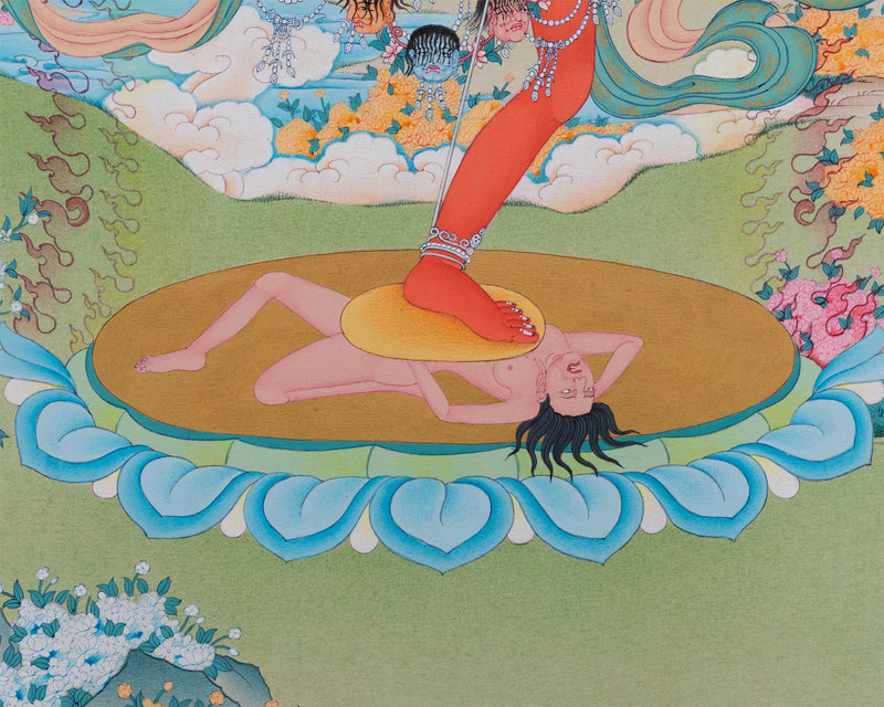 Dorje Phagmo Thangka Print | Vajravarahi Artwork | Digital Wall Decors