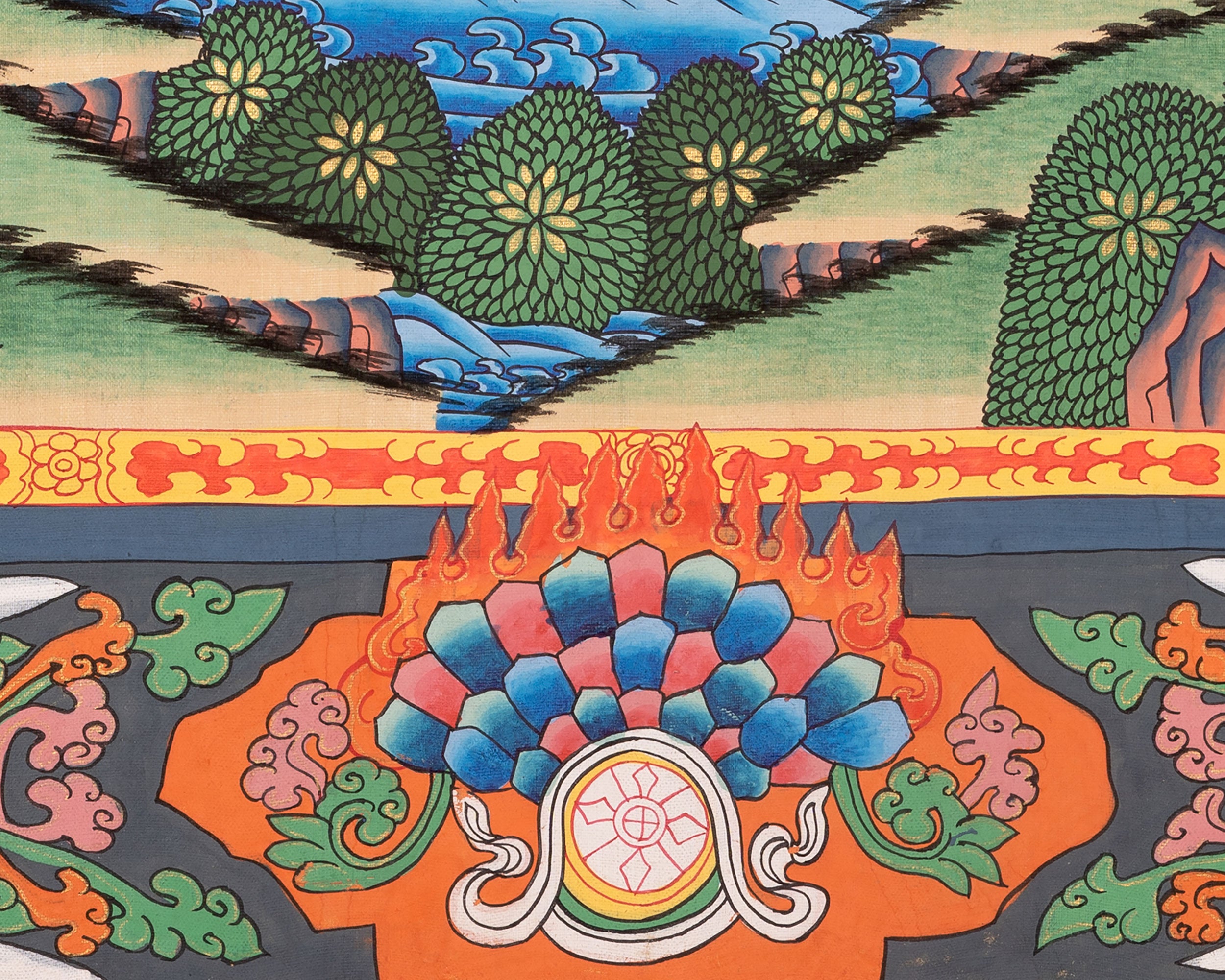 White Tara Thangka | Religious Tibetan Artwork | Wall Decors