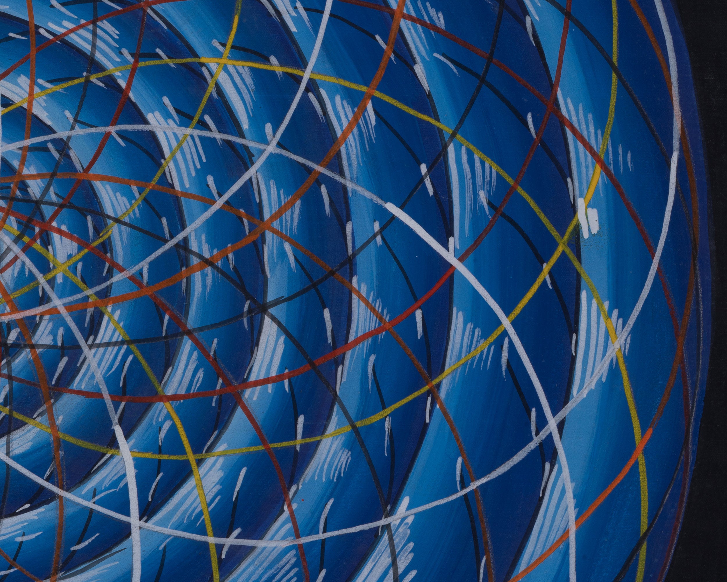 Hand-Painted Cosmic Mandala | Sacred Geometry Art