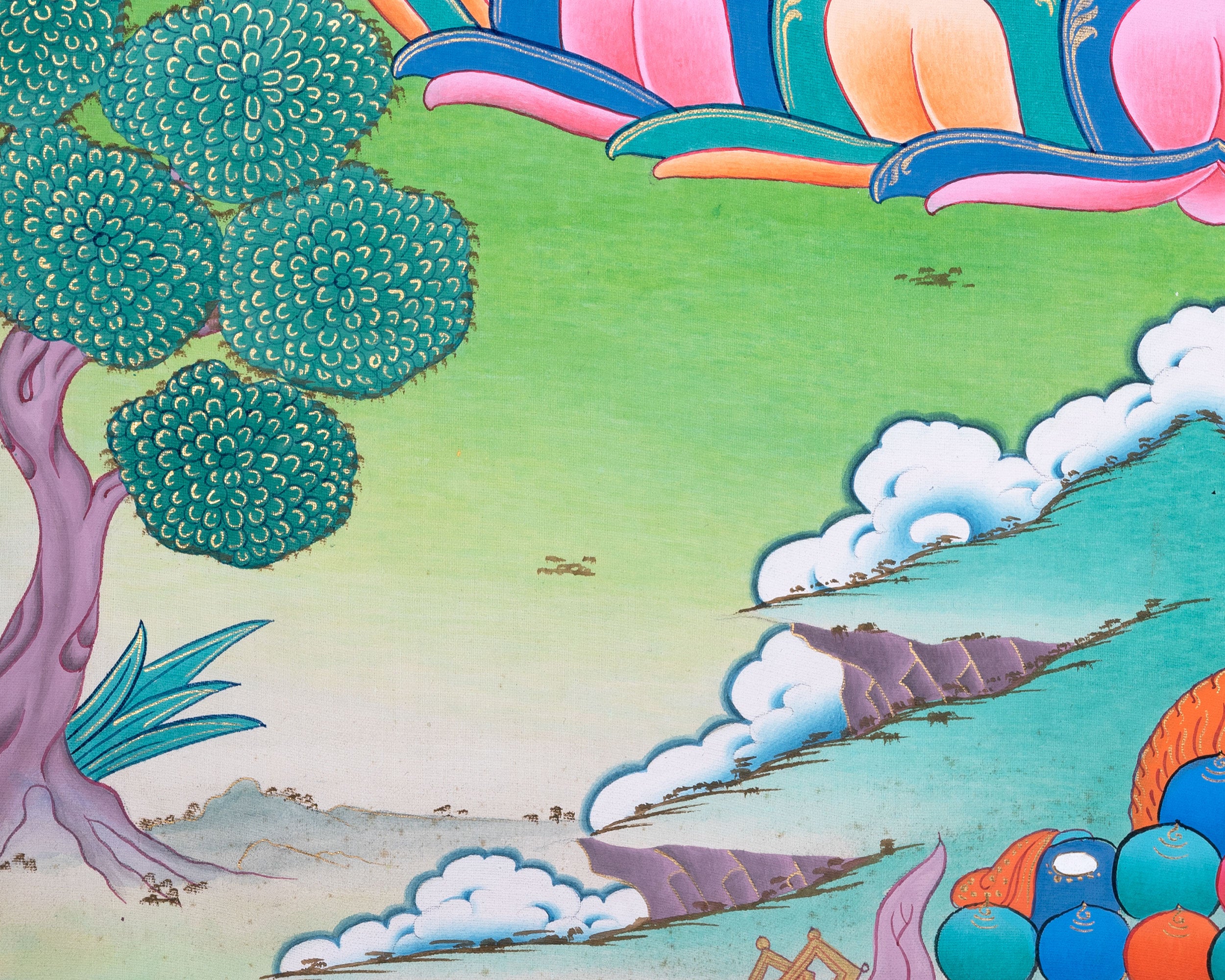 Samantabhadra Yab Yum Buddha Thangka | Thangka for Meditation & Spiritual Awakening