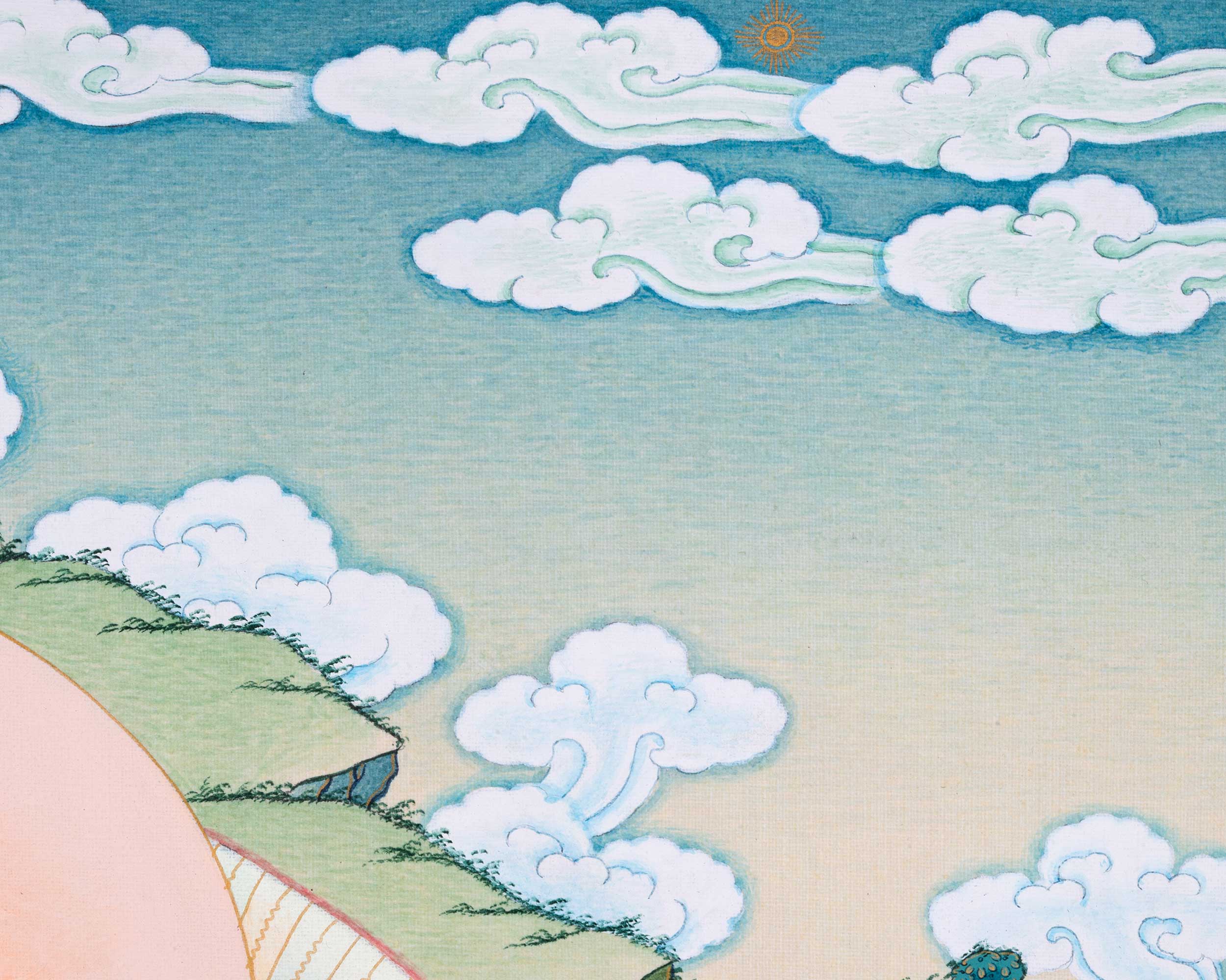 Samantabhadra Print with Consort Samantabhadri | Giclee Art of Wisdom & Compassion