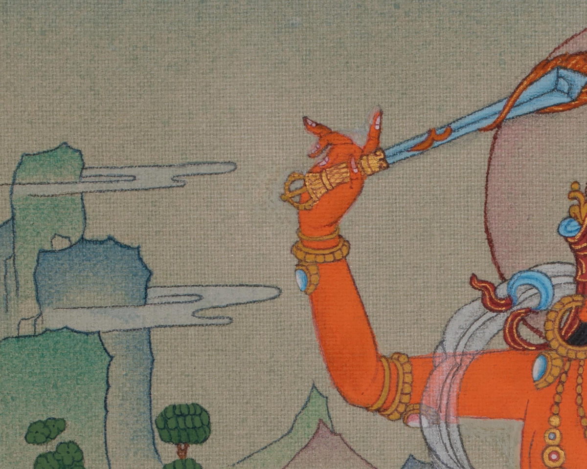 Manjushri Tibetan Sacred Art | Bodhisattva of Transcendent Wisdom