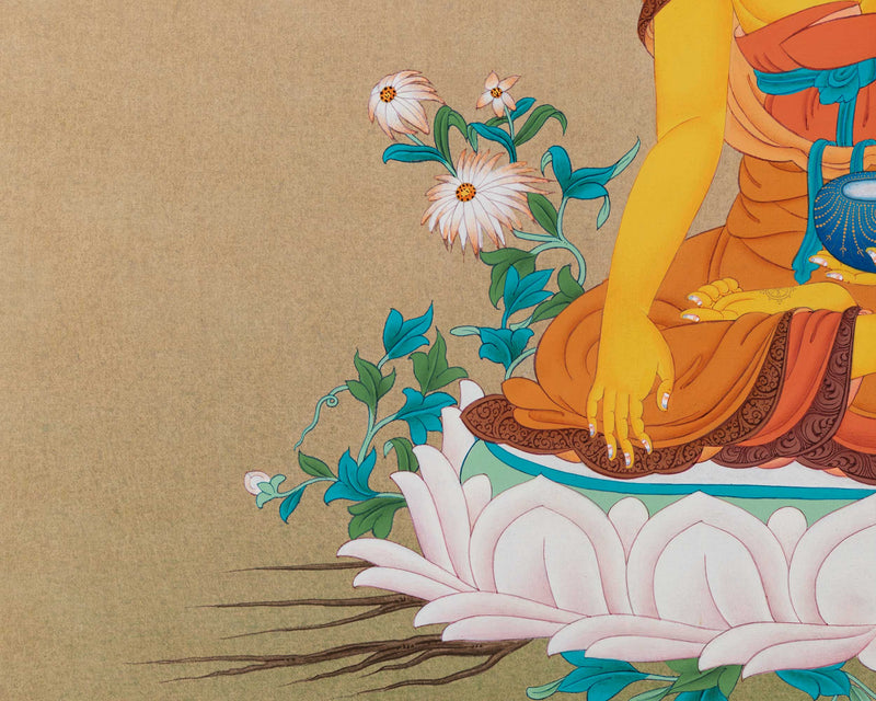 Buddha Shakyamuni Thangka | Tibetan Buddha Painting