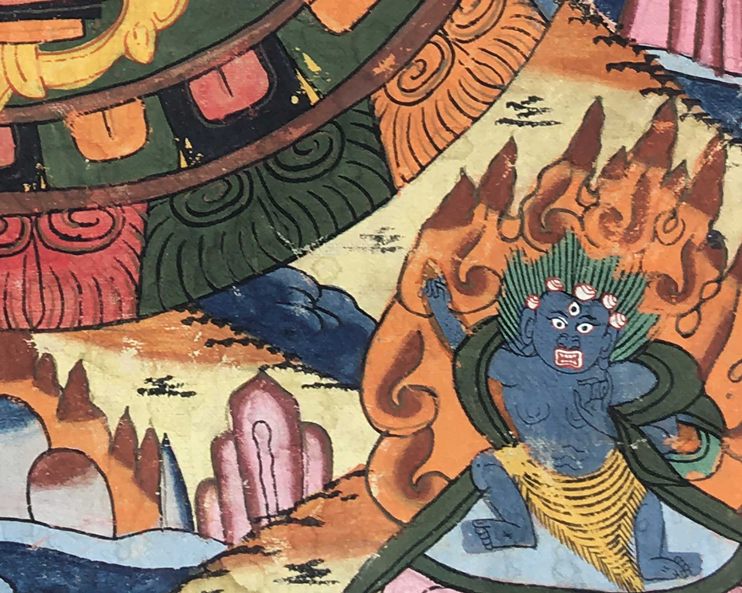 Buddha Mandala | Tibetan Traditional Thangka | Wall Hanging Decors