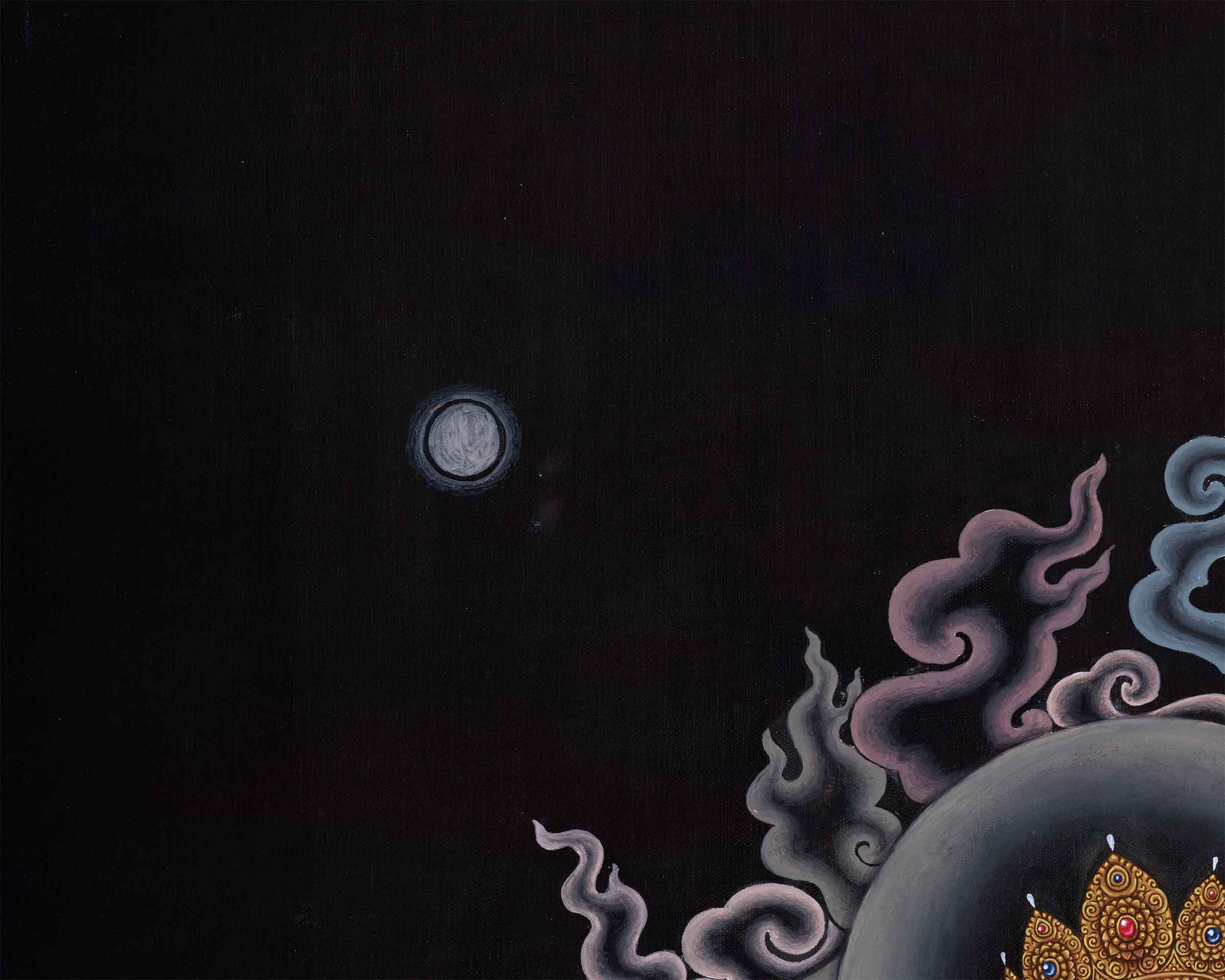 Mother Green Tara Thangka Print | Tibetan Buddhism Wall Décor | Digital Prints