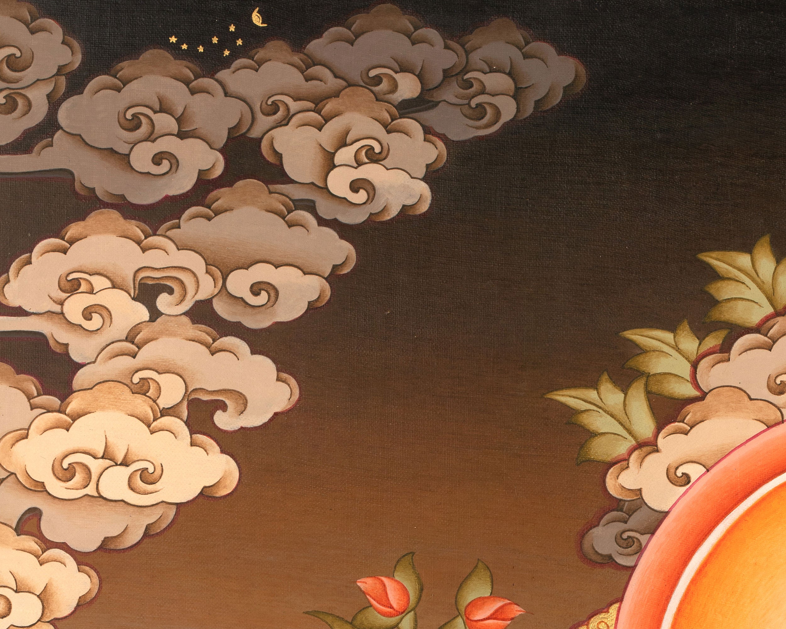 Pure Land Buddha Art | Amitabha Thangka for Clarity, and Liberation