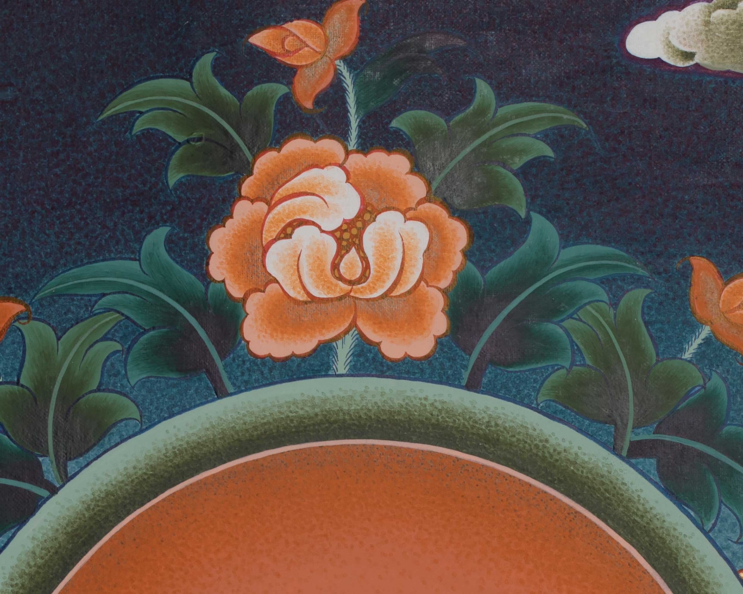 Hand-Painted Samantabhadra Thangka | Spiritual Wall Hanging