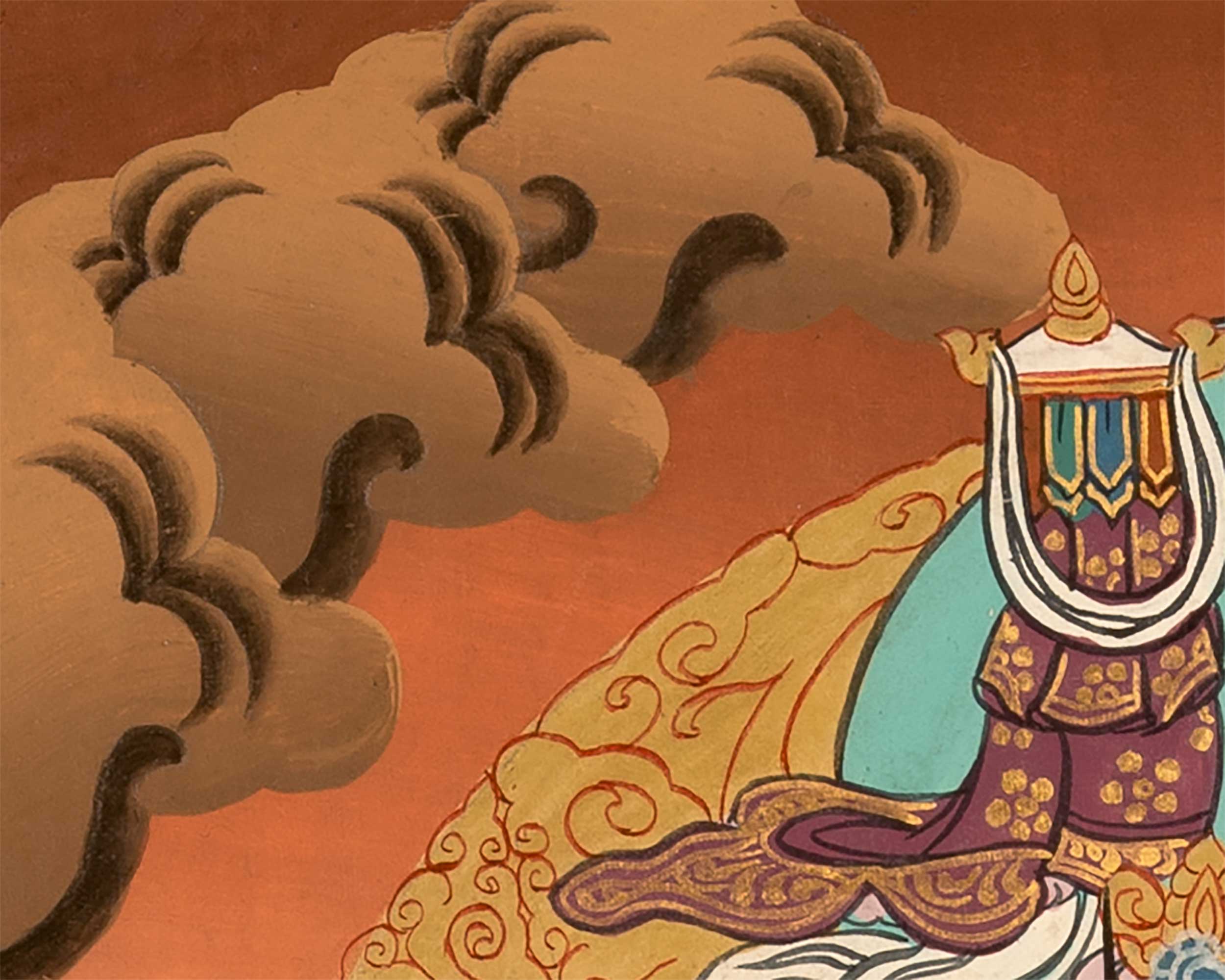 Traditional Hand-Painted Namtoshe Thangka | Wealth and Prosperity