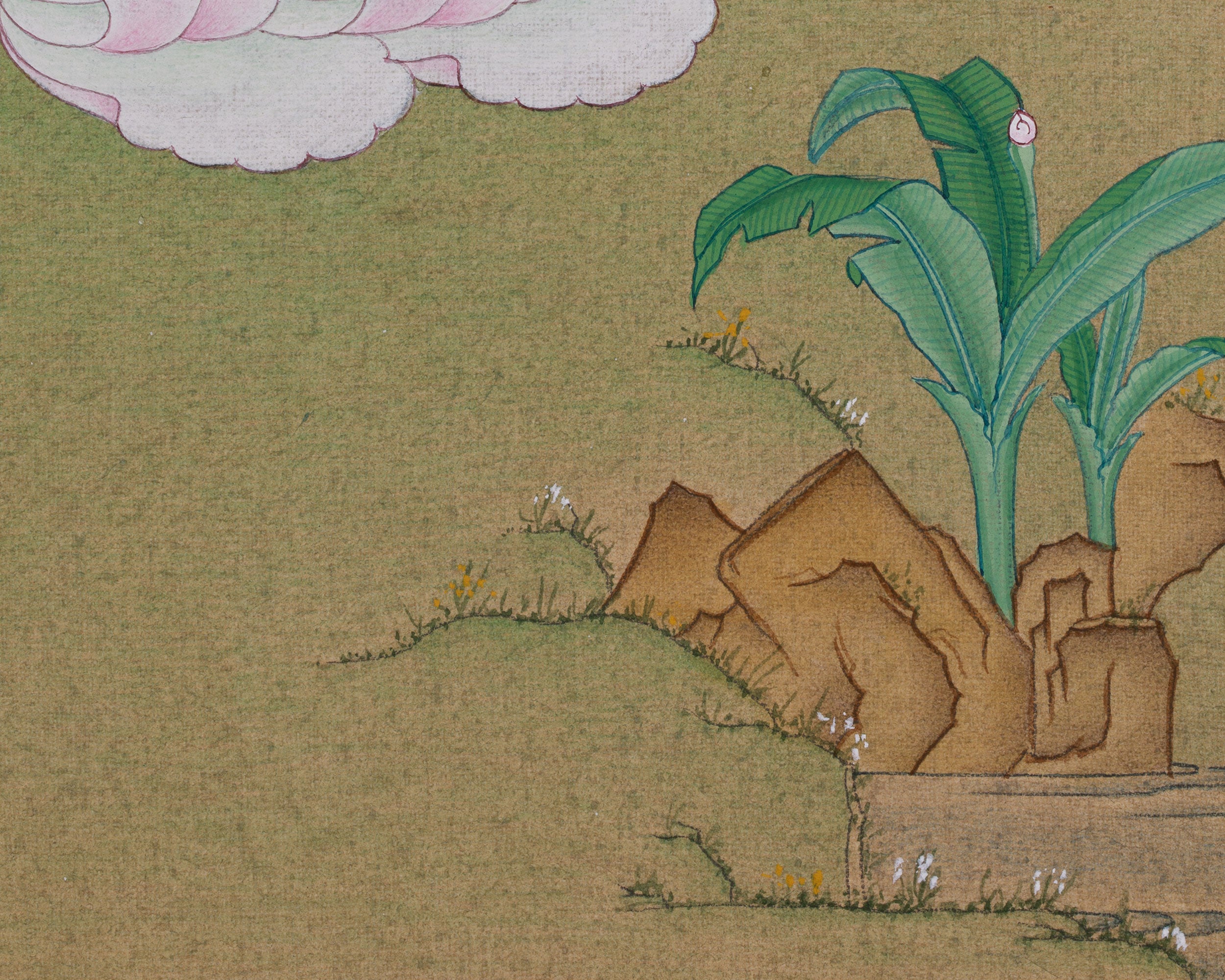 Saptalochani "White Tara" Thangka | Buddhist Art Featuring the Seven-Eyed Goddess