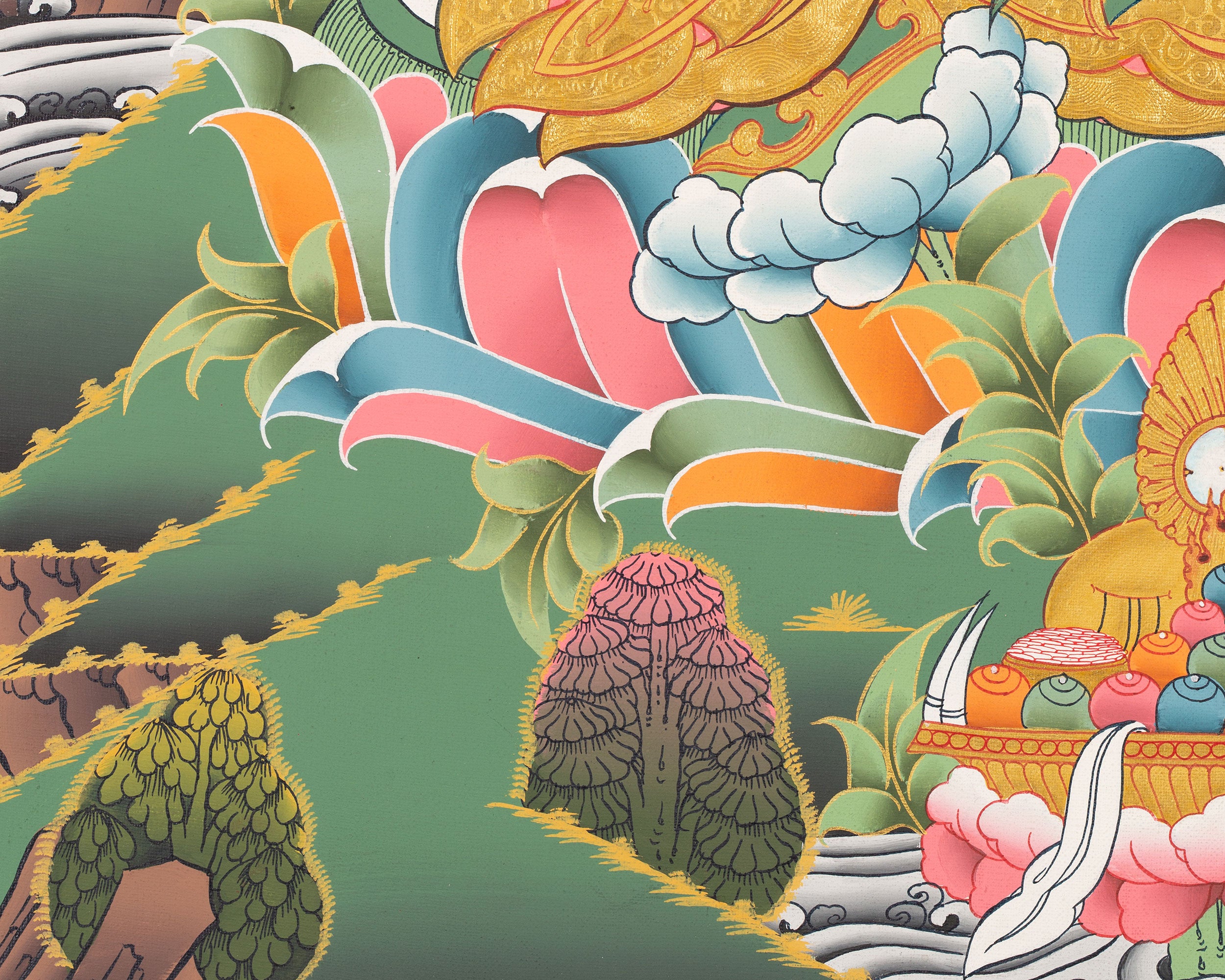 Lotus Born Master Artwork | Guru Rinpoche Thangka