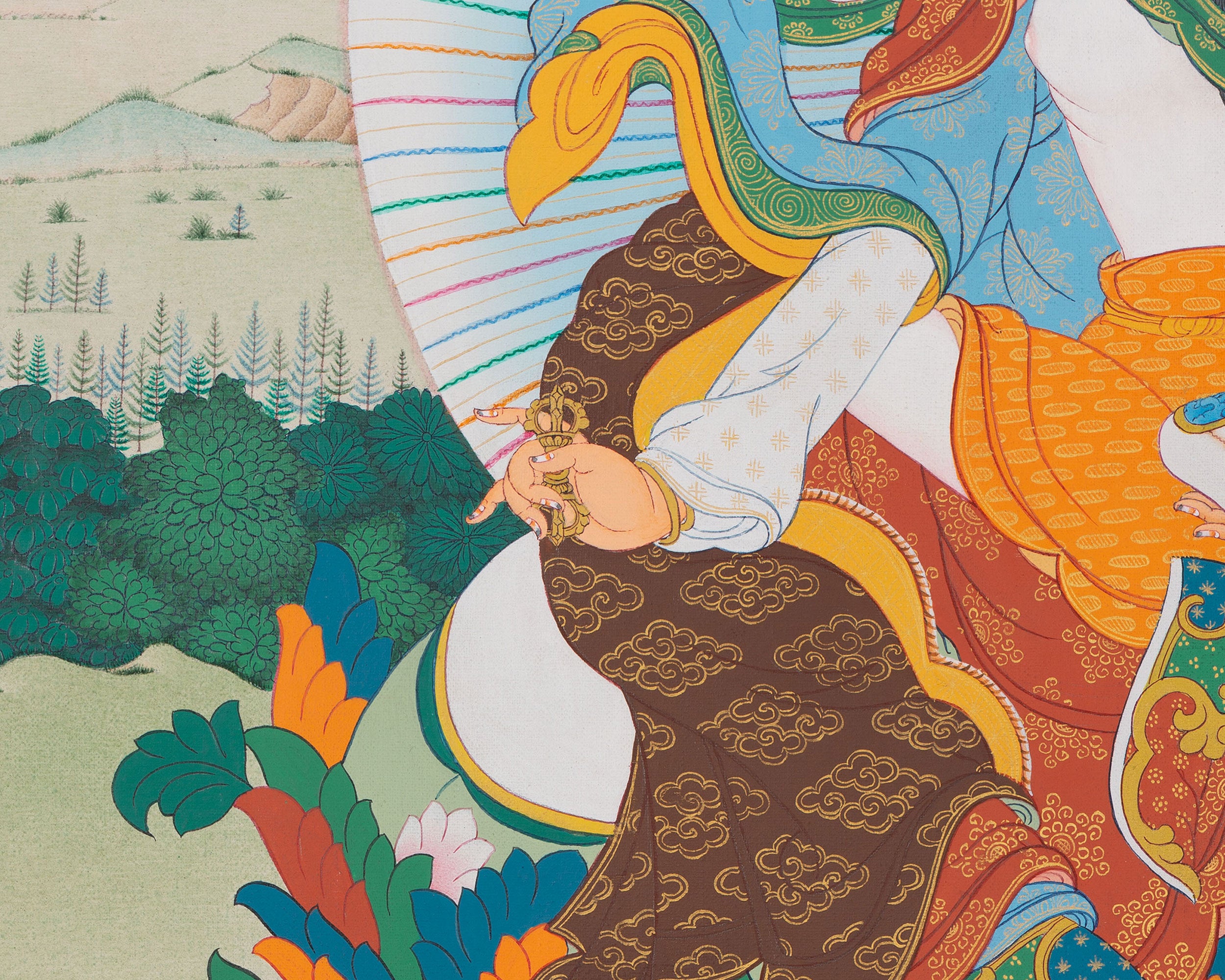 Guru Rinpoche with Consort, Yeshe Tsogyal | Union of Wisdom and Compassion