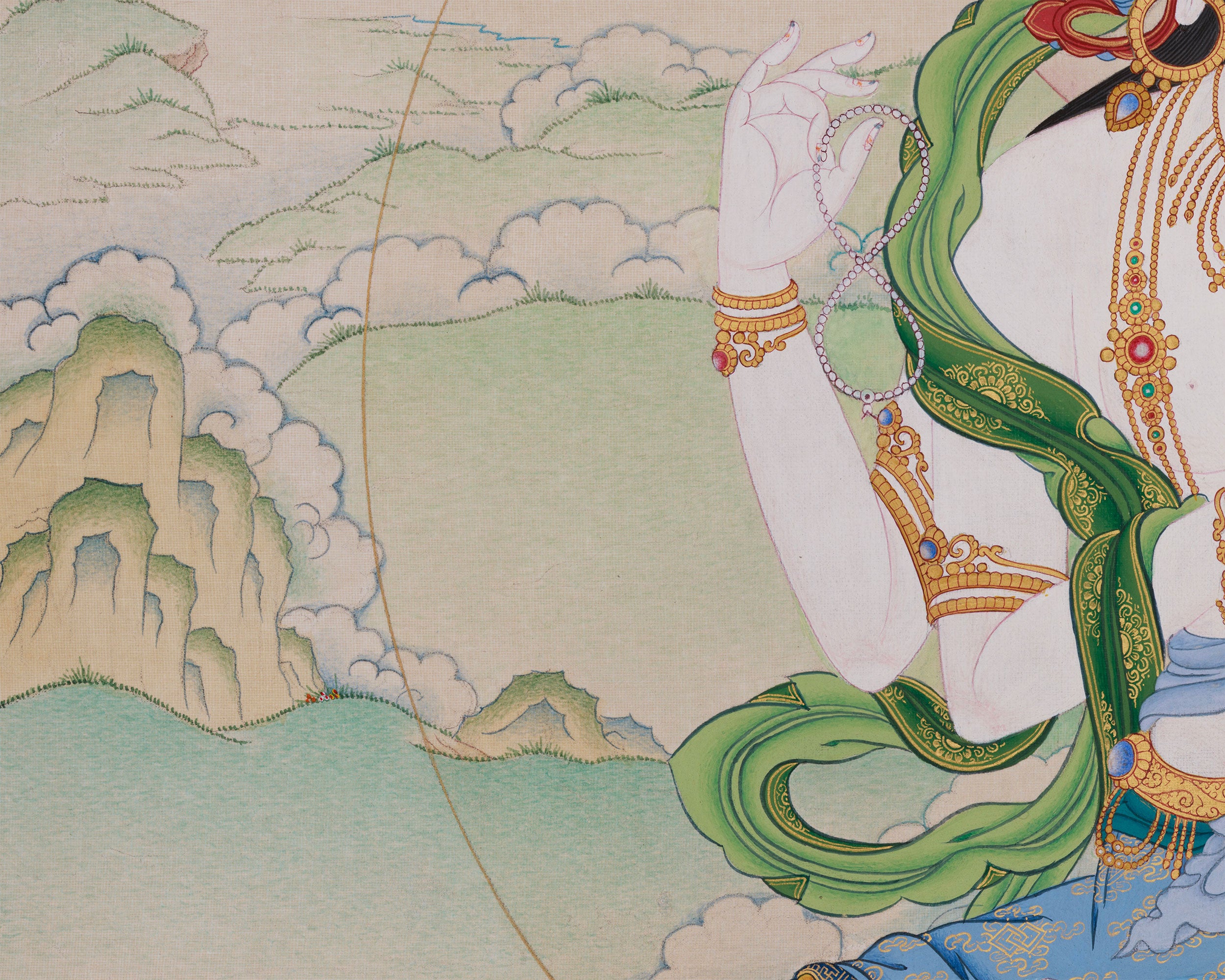 Divine Four-Armed Avalokiteshvara | Protector of All Beings and Buddha of Compassion