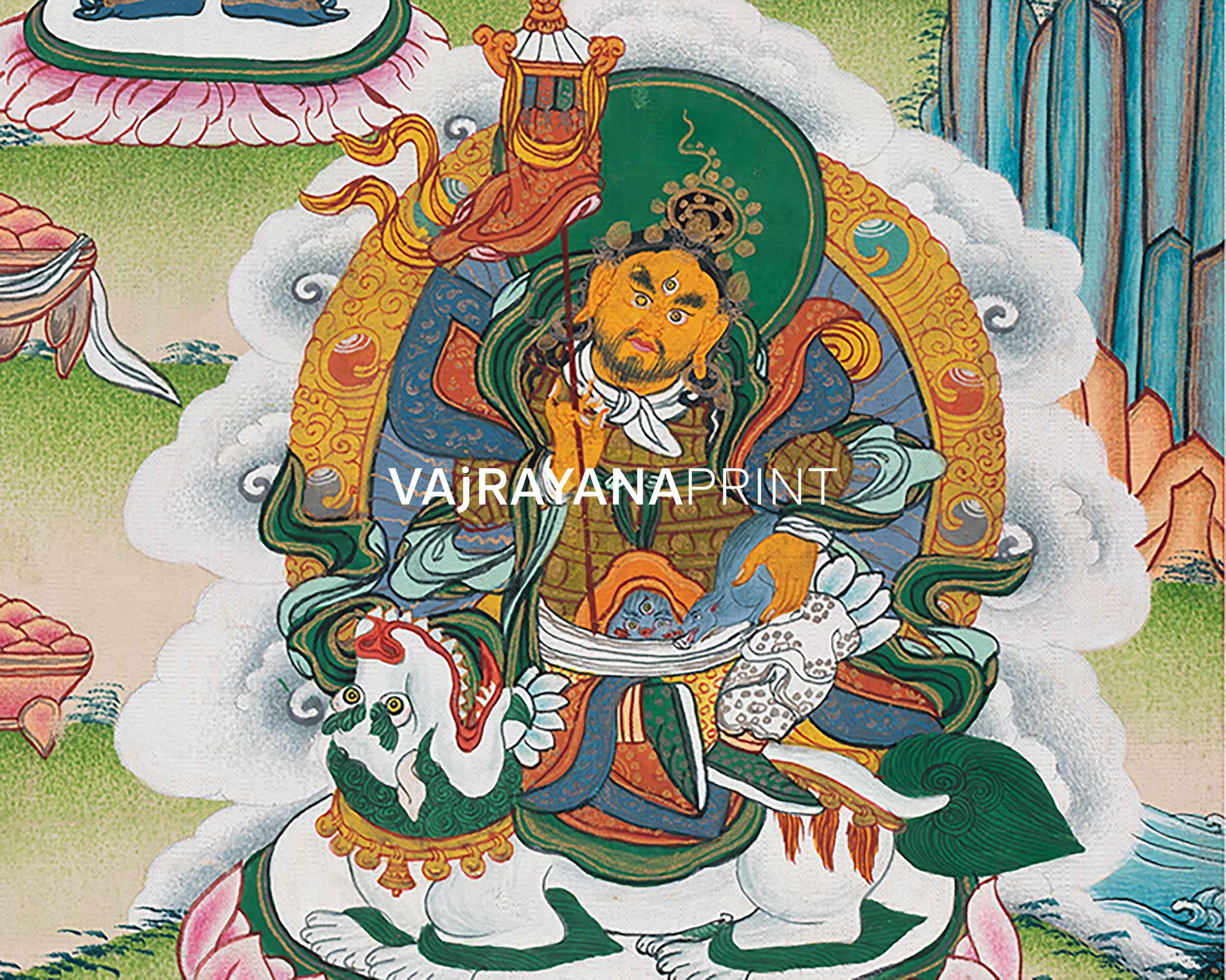 1000-Armed Chenrezig Thangka Print | Divine Tibetan Art | Meditative Masterpiece
