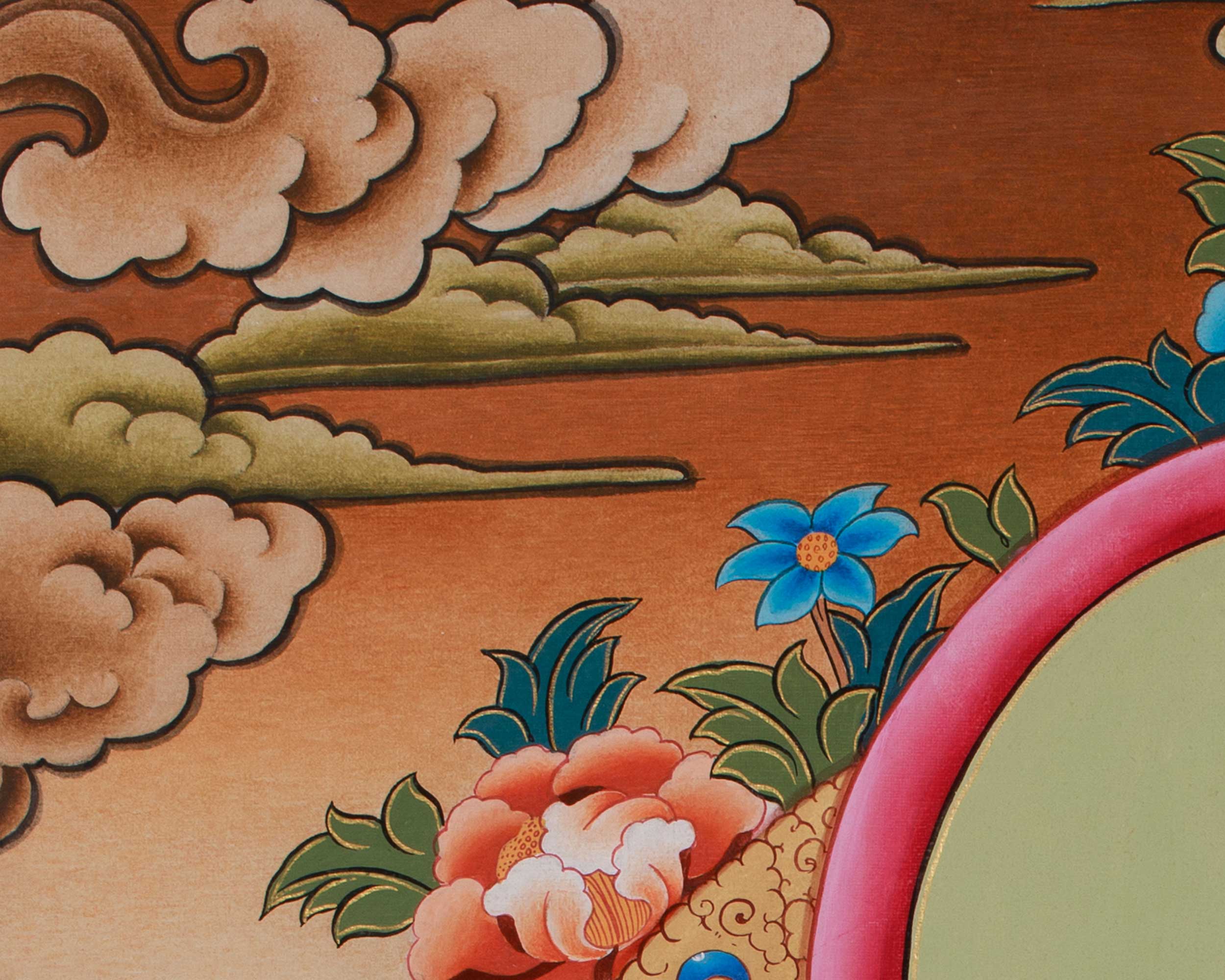 Tibetan Thangka of Guru Urgen Menla | Form of Guru Rinpoche Thangka