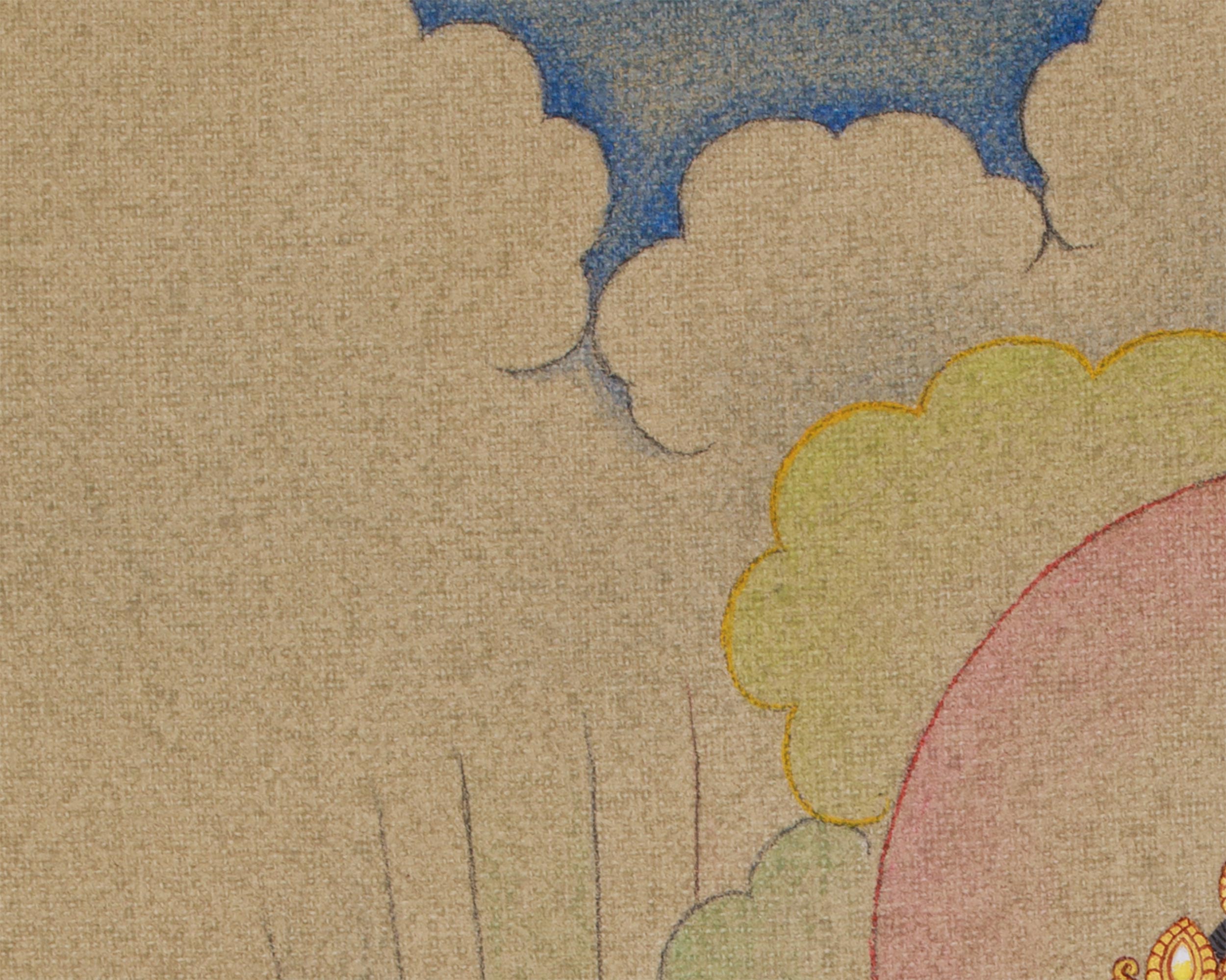 Original Goddess Saraswati Painting | Deity of Arts, Knowledge, and Music