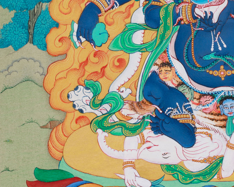 Six-Armed Mahakala Thangka | Protector of Wisdom and Compassion