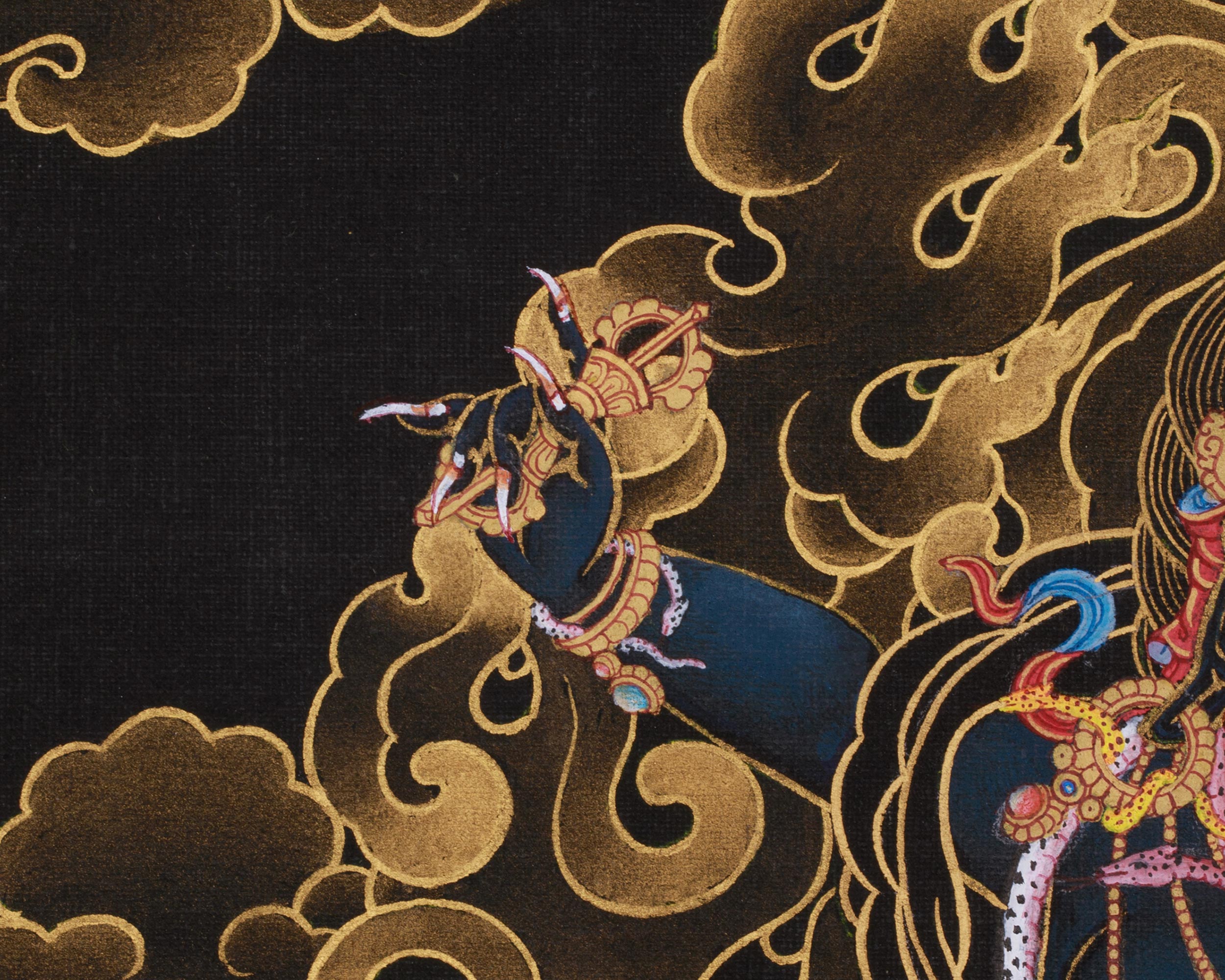 Thangka of Vajrapani | The Fierce Bodhisattva of Protection