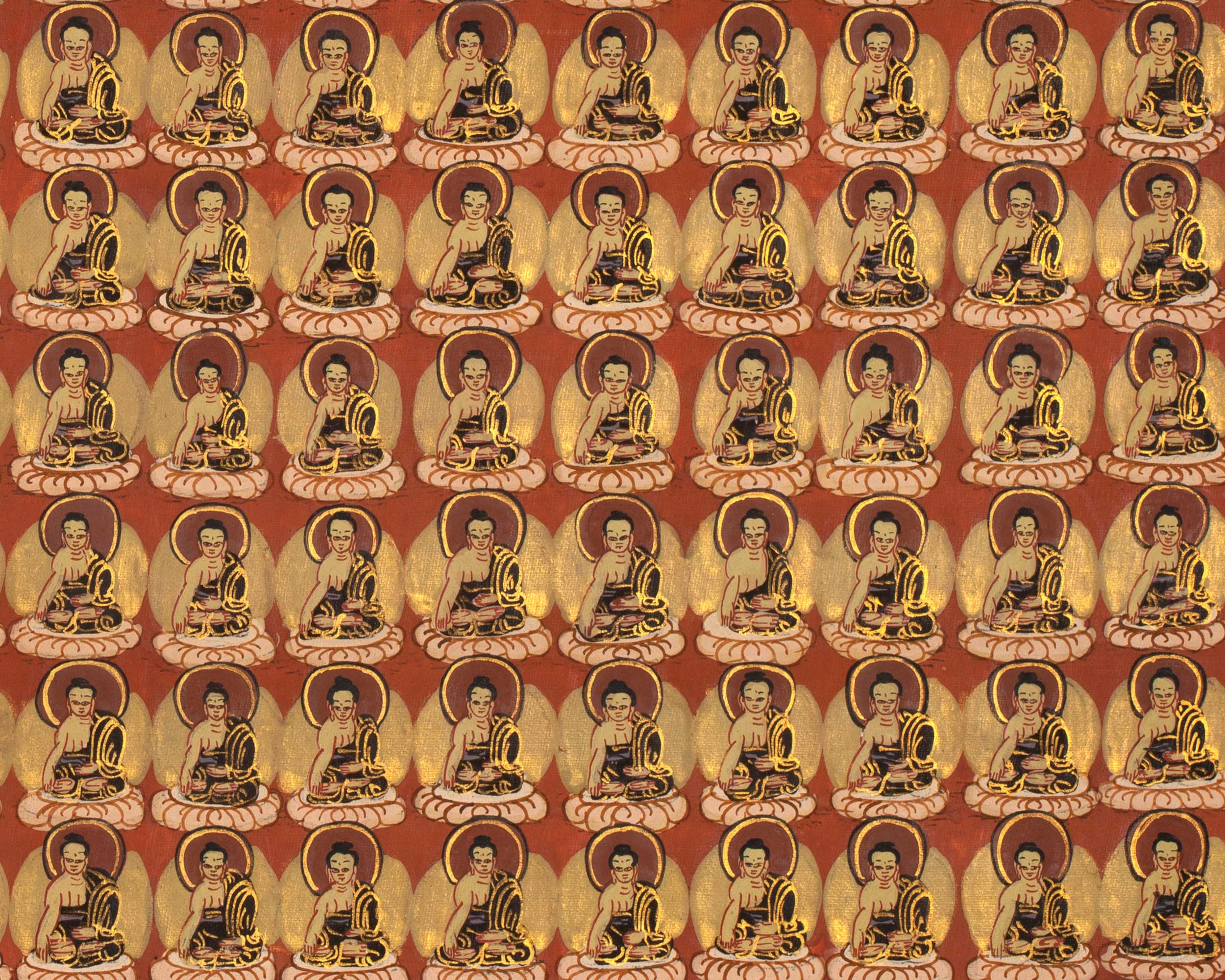 Handmade Buddha Shakyamuni | Thangka Painting Nepal | Wall Hanging Art