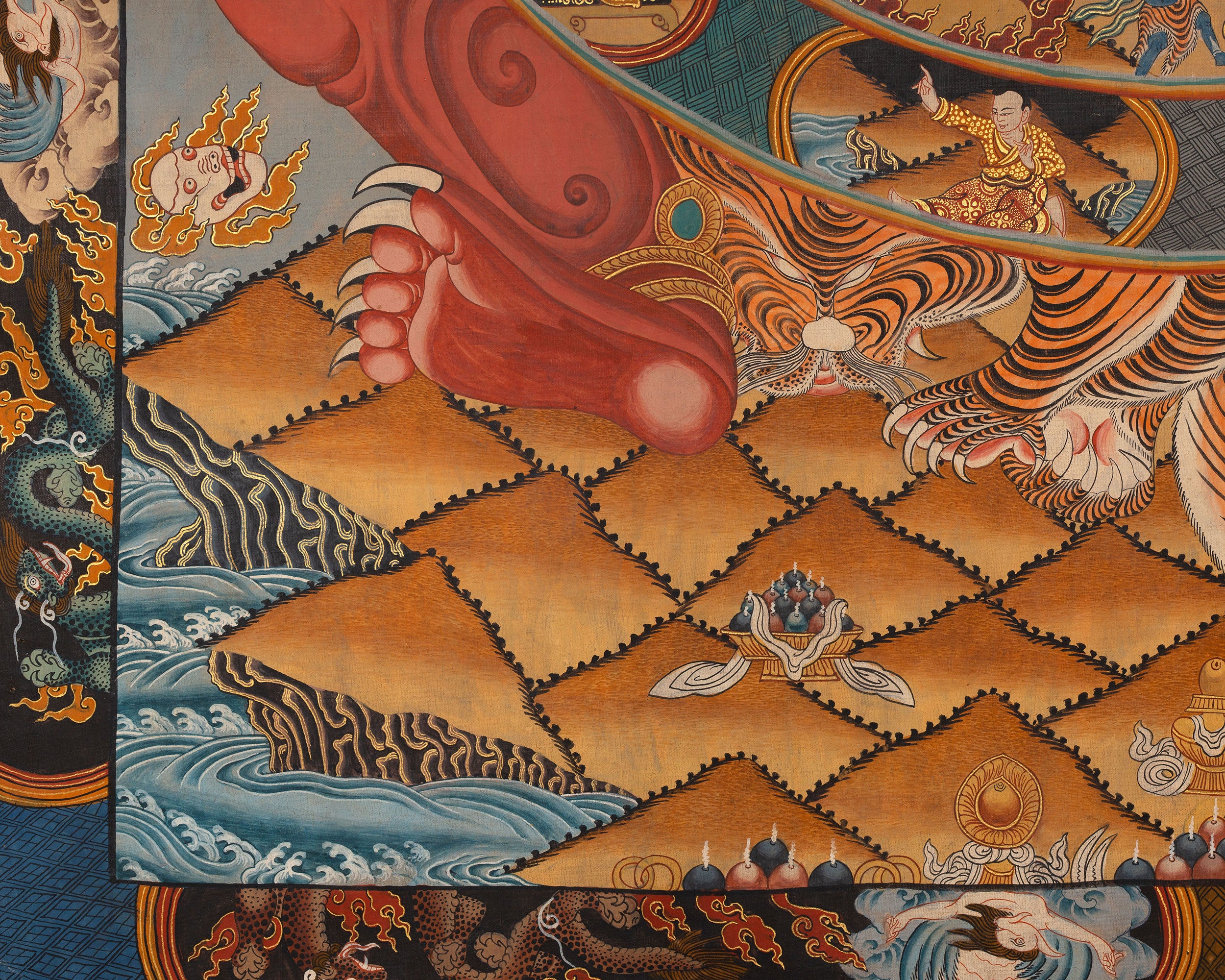 Wheel Of Life Thangka | Hand-Painted Tibetan Buddhist Thangka