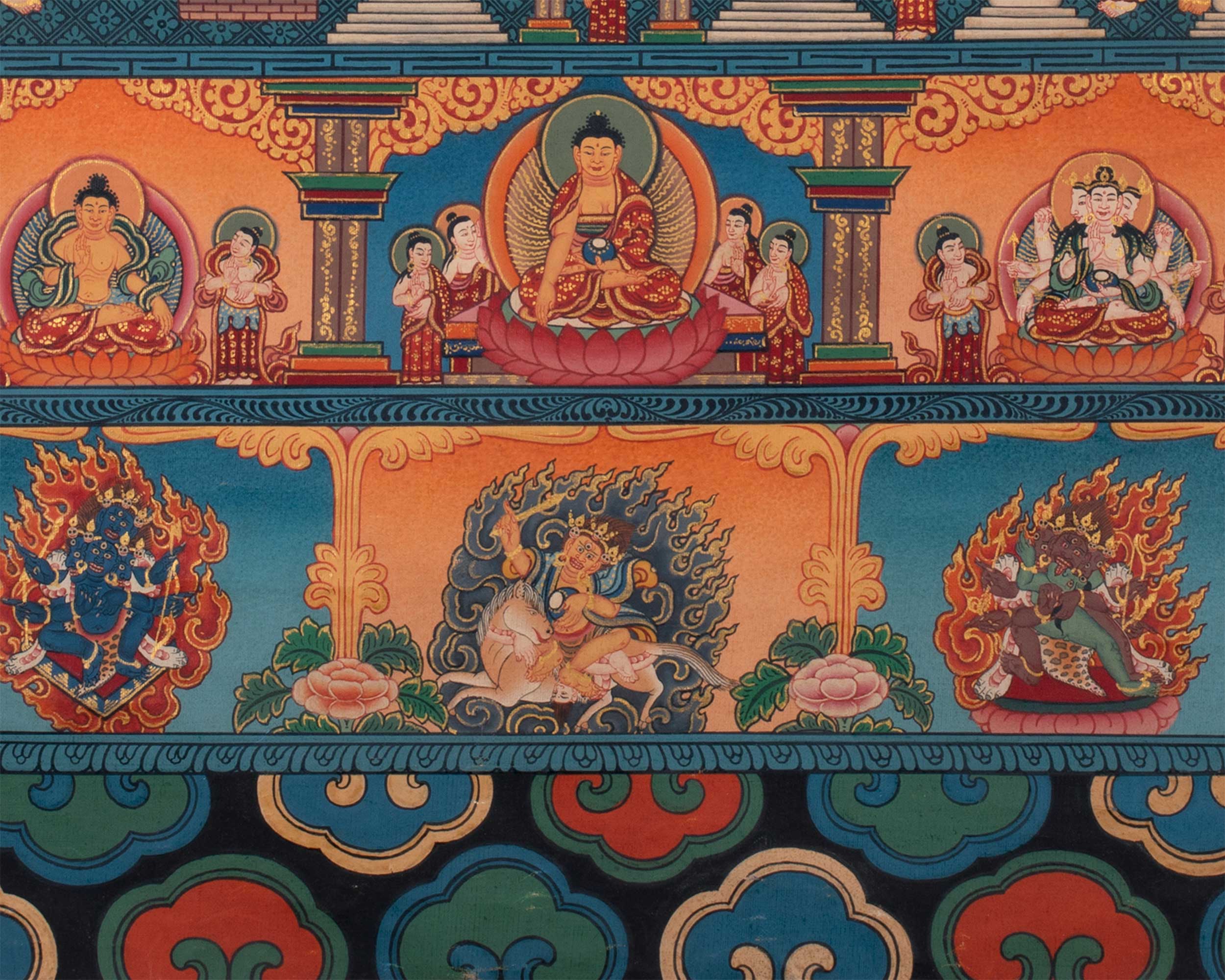 Buddhist Stupa Thangka | Buddhist Painting