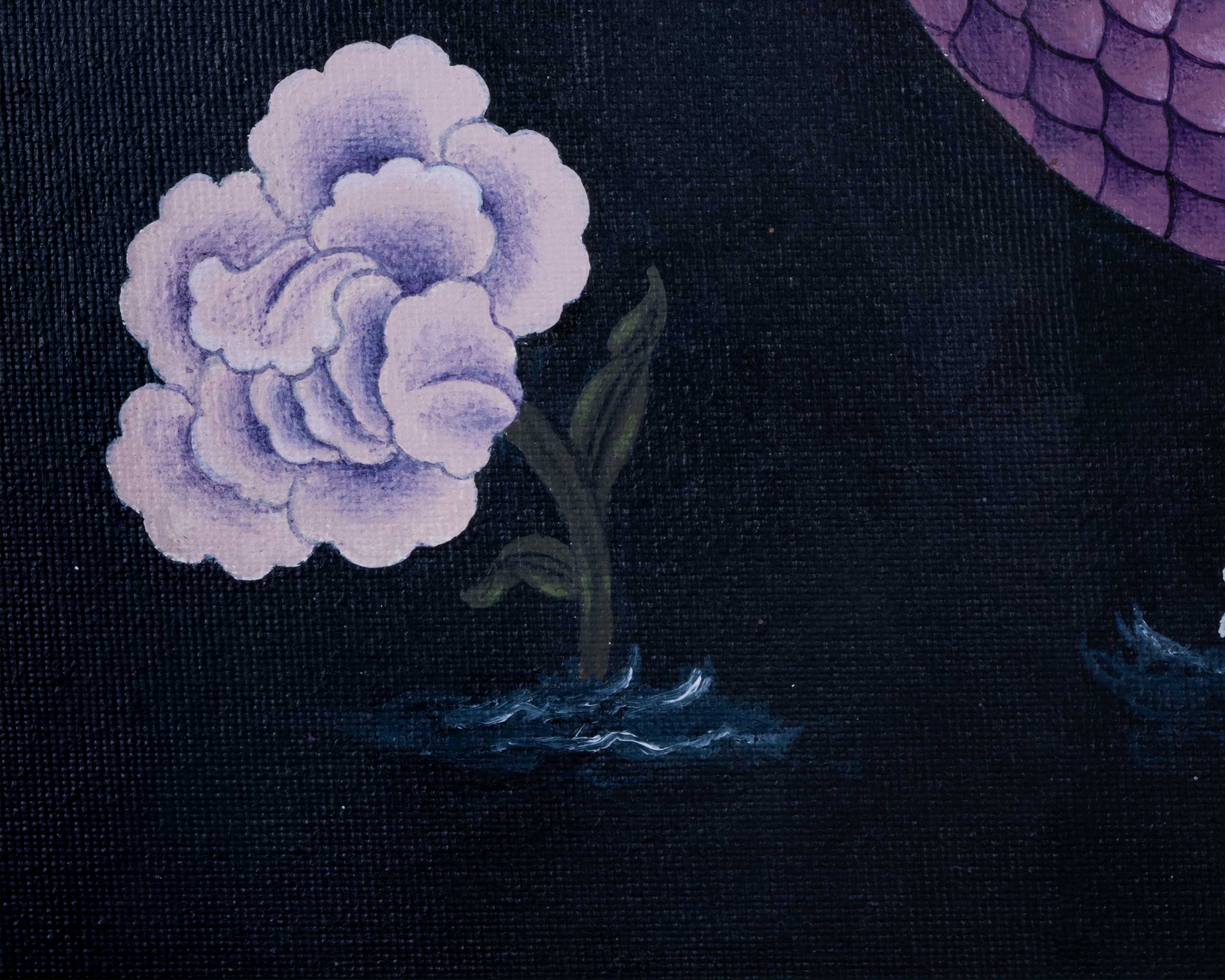 Two Makara Print Set: Thangka Prints