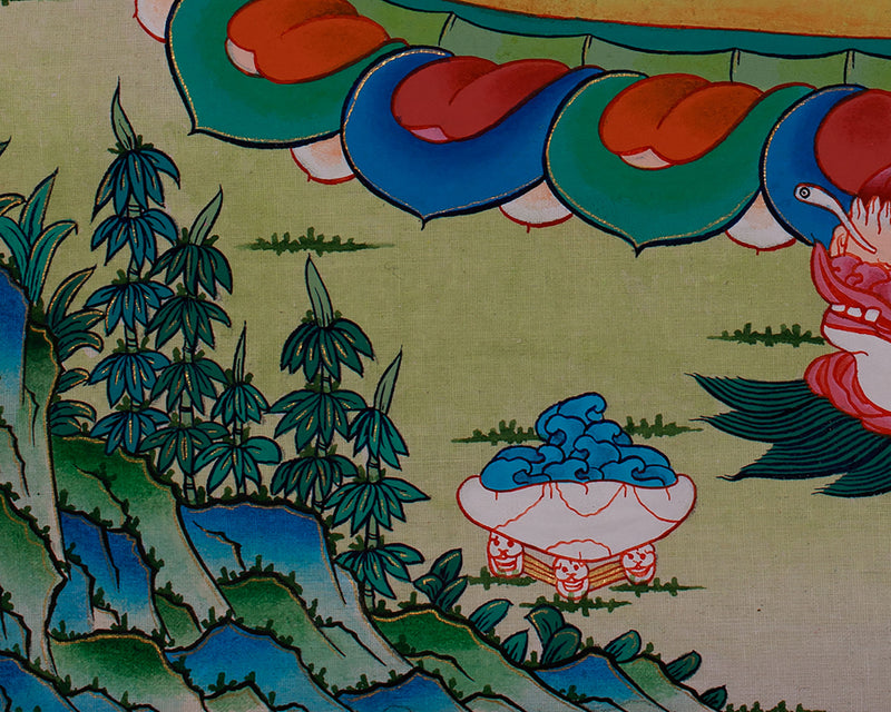 Vajrakilaya Yab Yum Thangka | Tantric Union of Power & Compassion