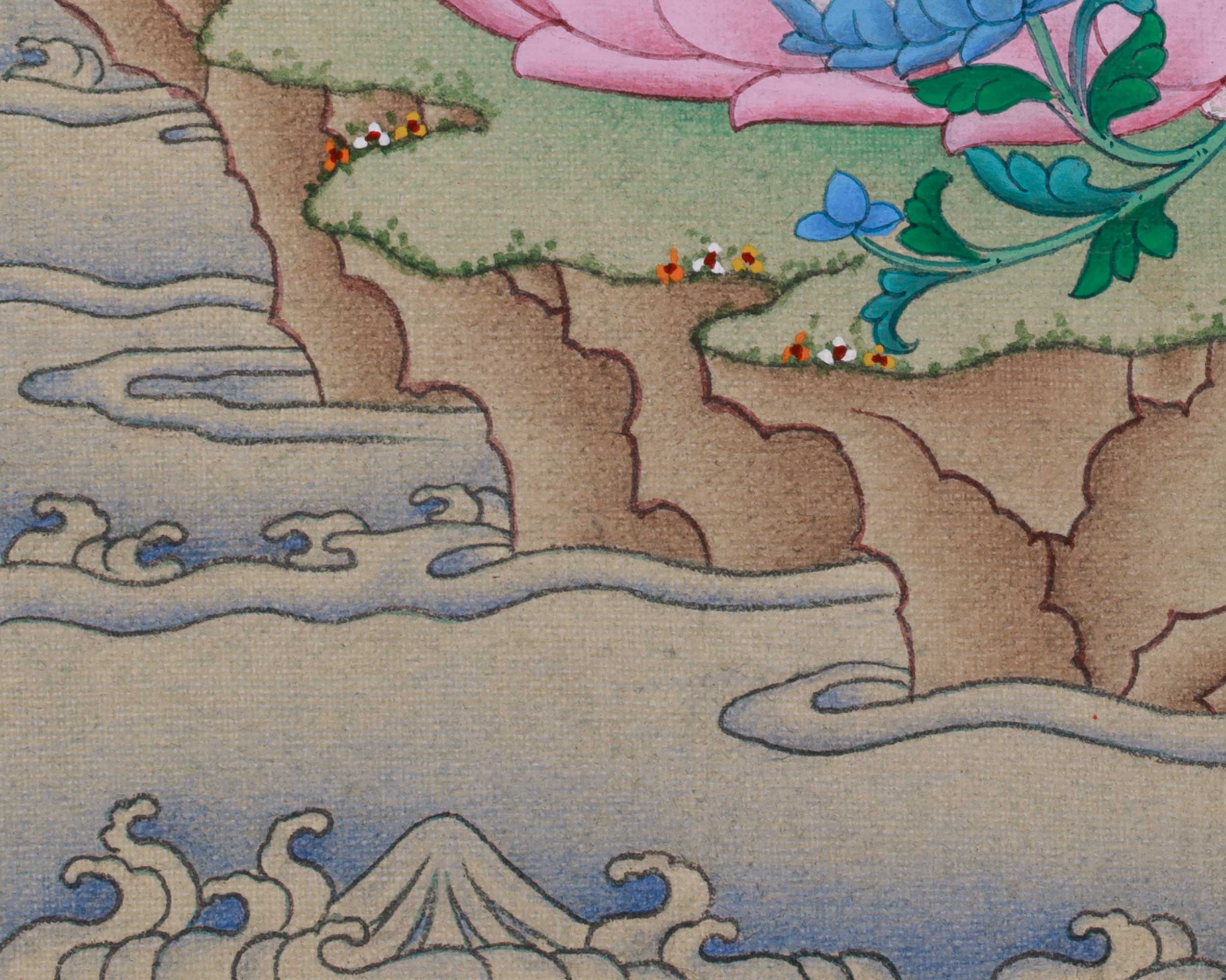 Vajrayana Red Tara Thangka | Tantric Deity of Protection