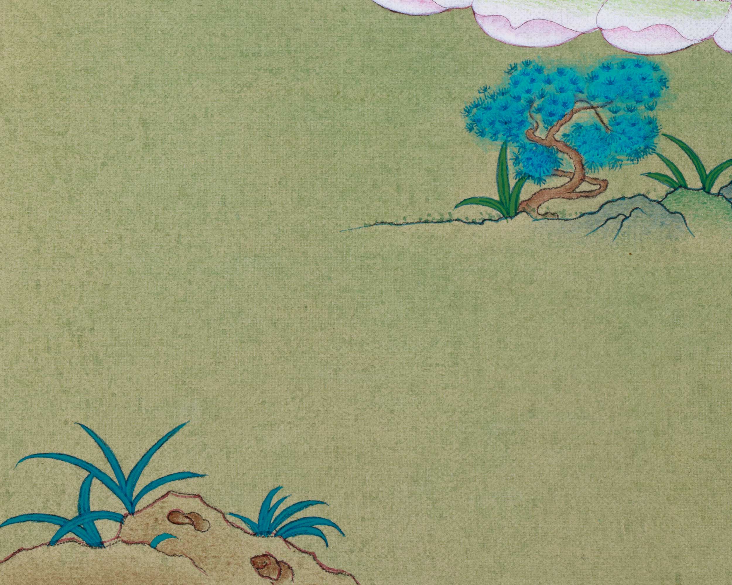 Small 13inched Thangka of Chenresig