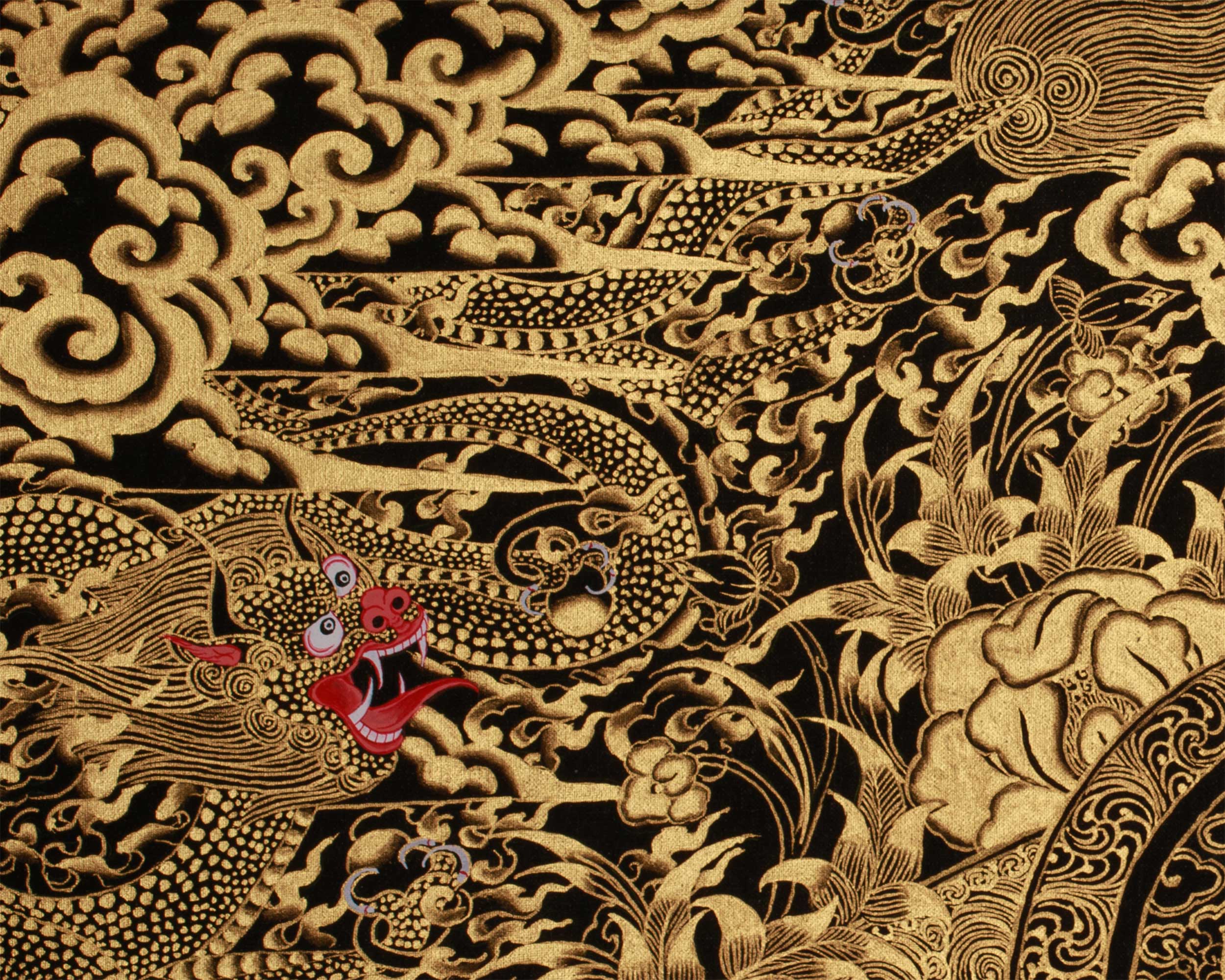 Tibetan Thangka of Long Life Buddha Amitayus | Deity of Immortality and Vitality